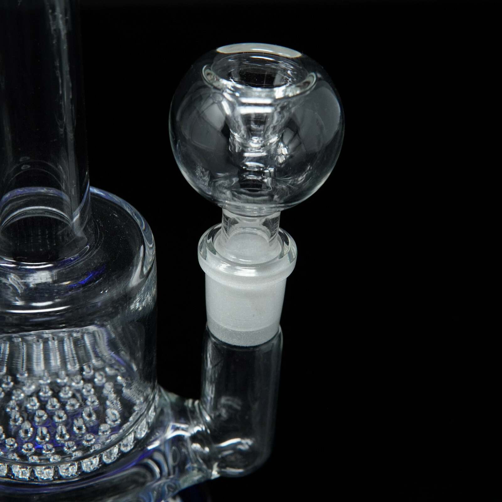 7” Blue Honeycomb Hookah Water Pipe Tobacco Smoking Pipe w/ Bowl