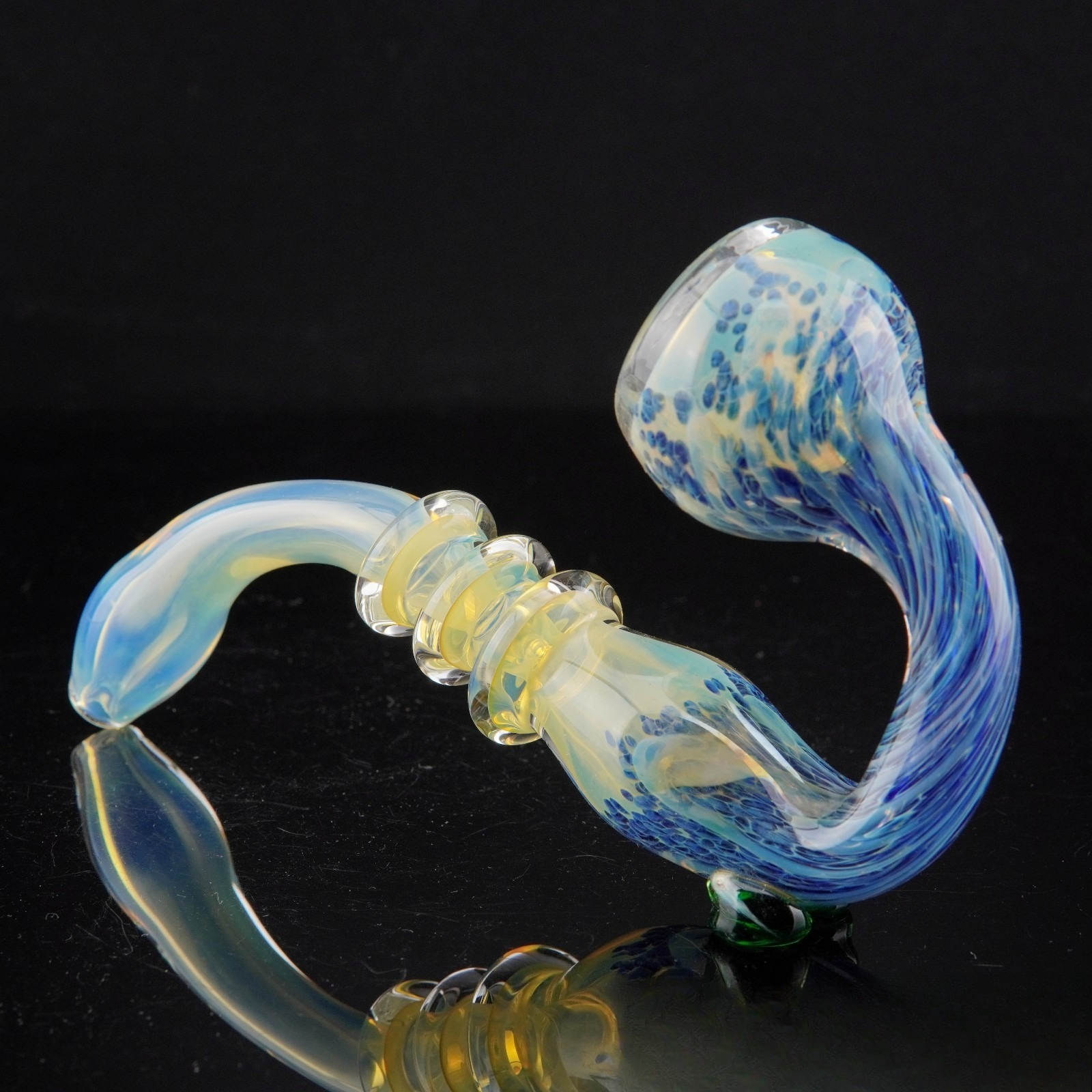 6½" Colorful Sherlock Tobacco Smoking Pipe Thick Collectible Glass Pipes.
