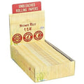 Brown Rice Rolling Paper 1 1/4 / 1.25 Size Papers (Full Box of 24 Booklets)