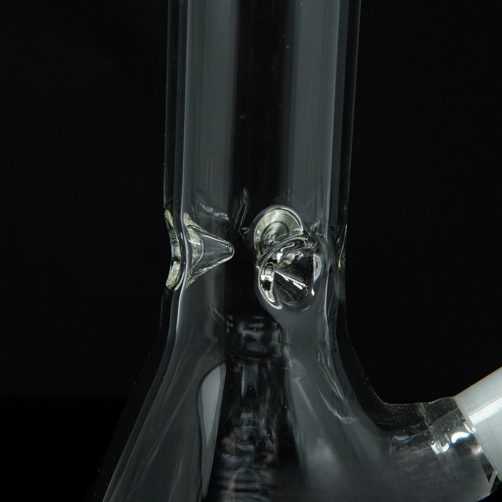 8.5” White Hookah Water Pipe Tobacco Smoking Beaker Pipe w/ Ice Catcher