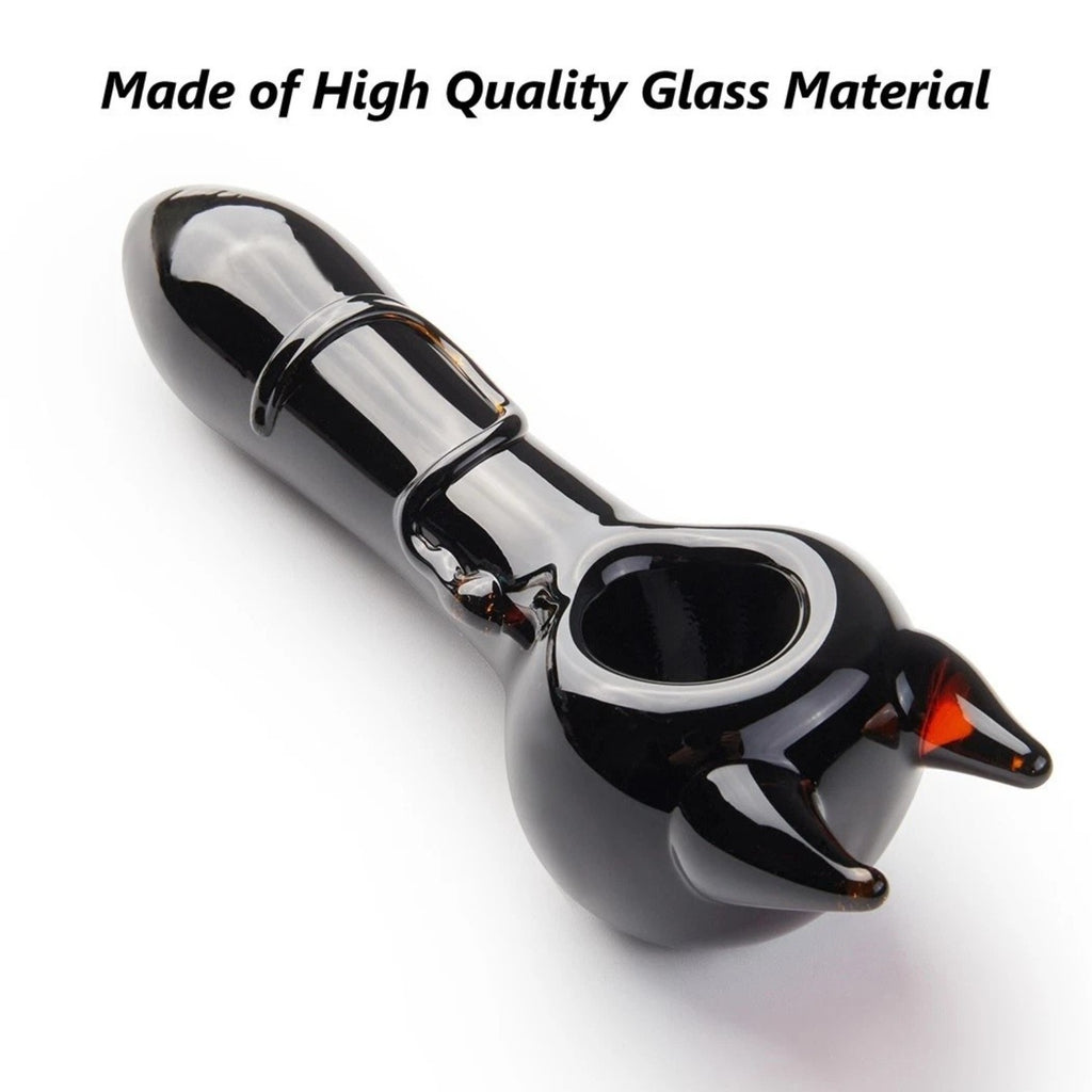 ( Pack of 2 ) 4" Tobacco Smoking Glass Pipe Collectible Handmade Pipes with Box