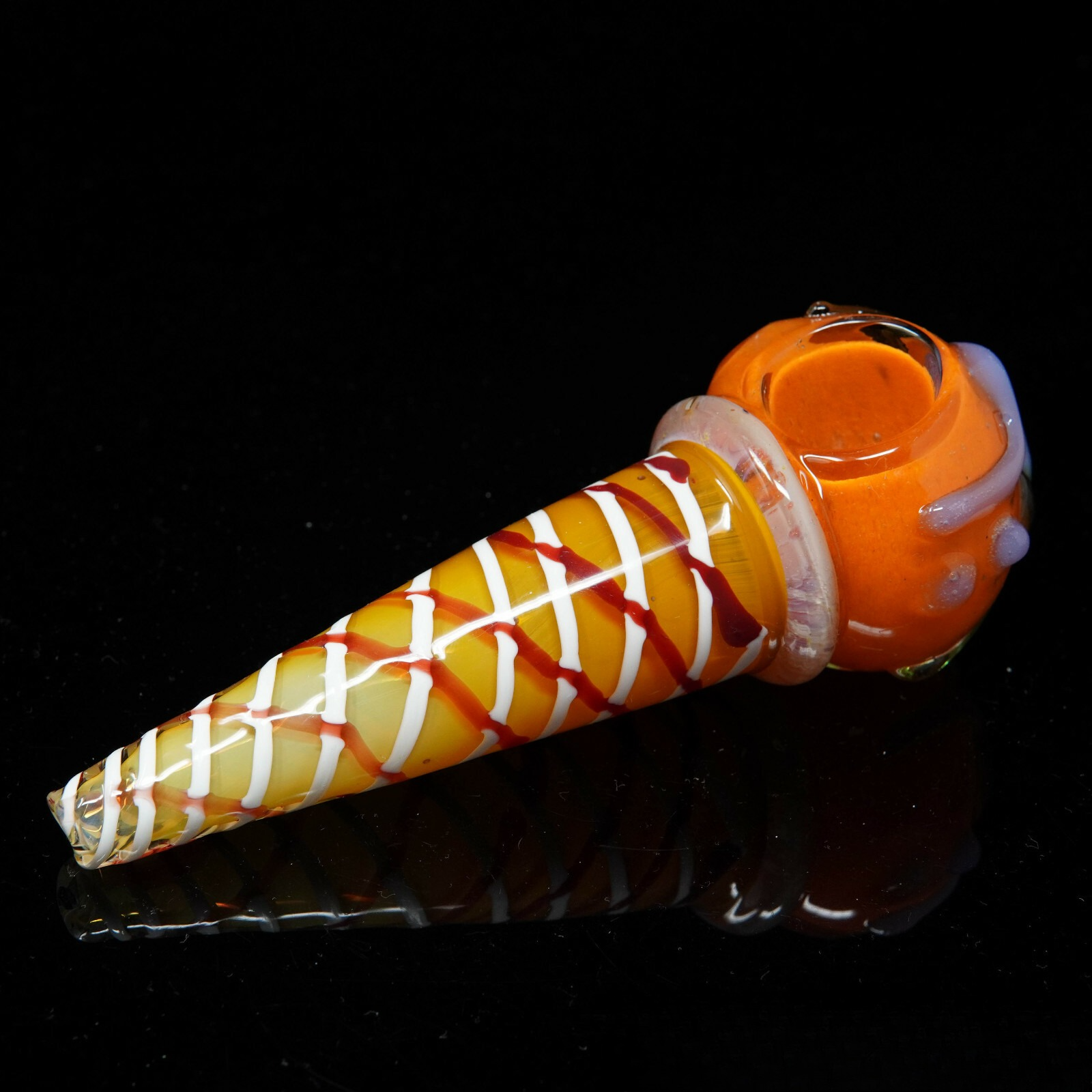 6" Ice Cream Cone Exotic Tobacco Smoking Pipe Thick Collectible Pipes.