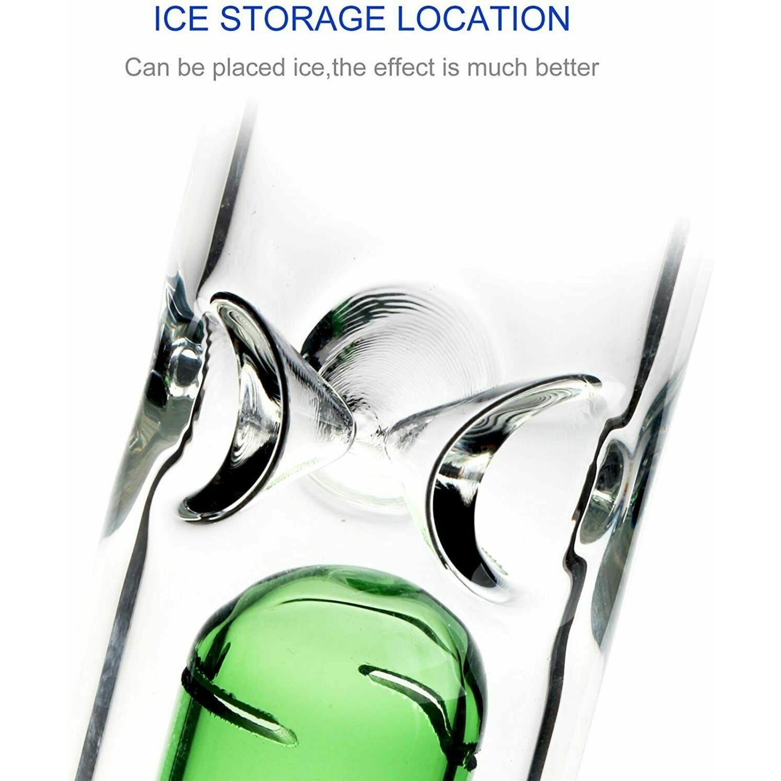 12.5'' Hookah Water Smoking Pipe Glass Bong Beaker Bubbler w/ ICE catcher Bongs