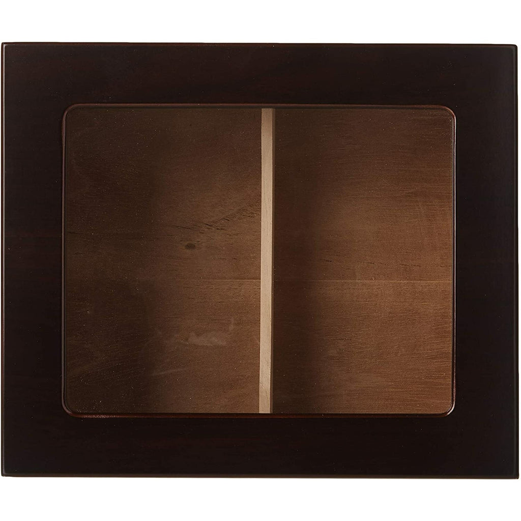 Humidor Small Cigar Humidor Wood Box, Capri with Glass top-Cedar Divider