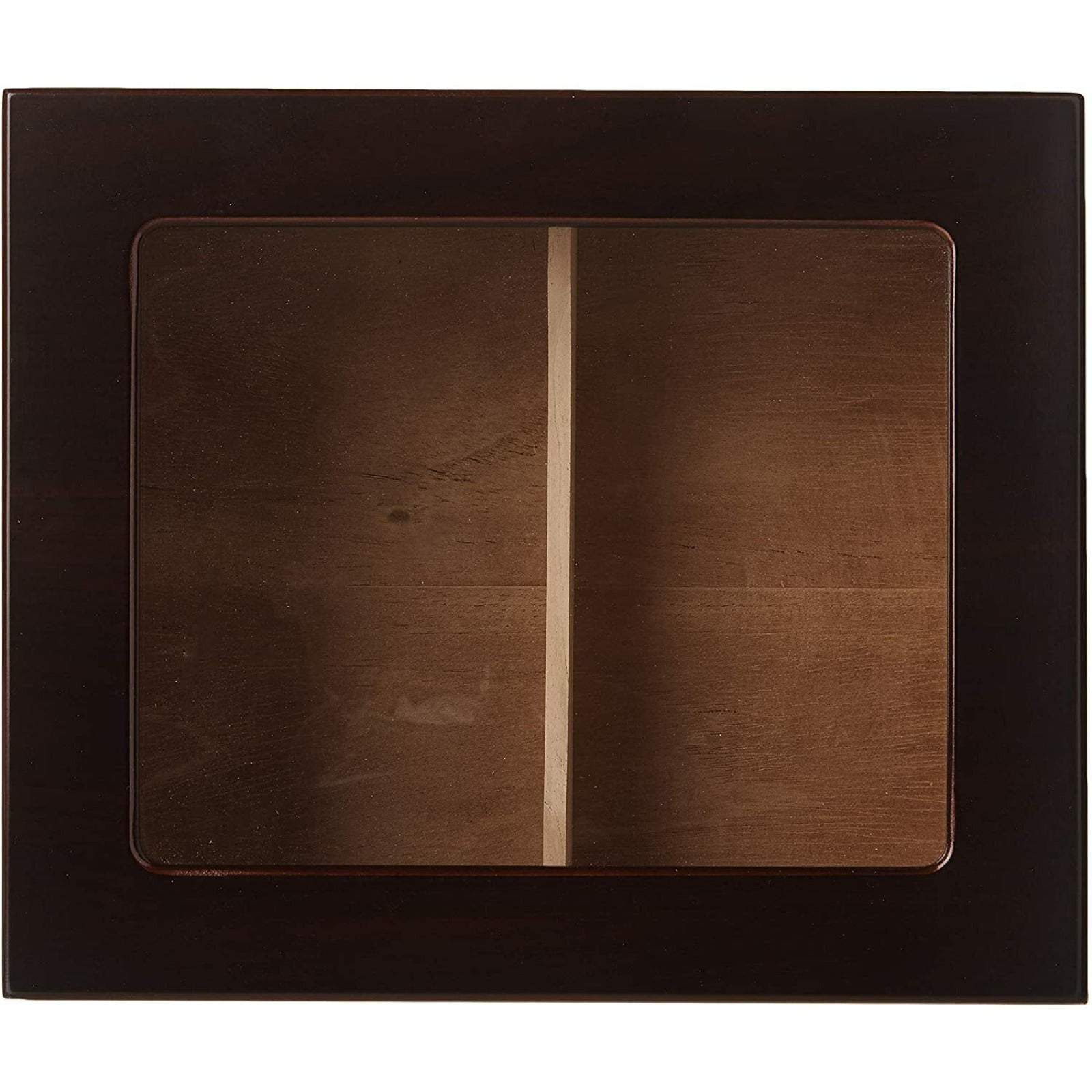 Humidor Small Cigar Humidor Wood Box, Capri with Glass top-Cedar Divider