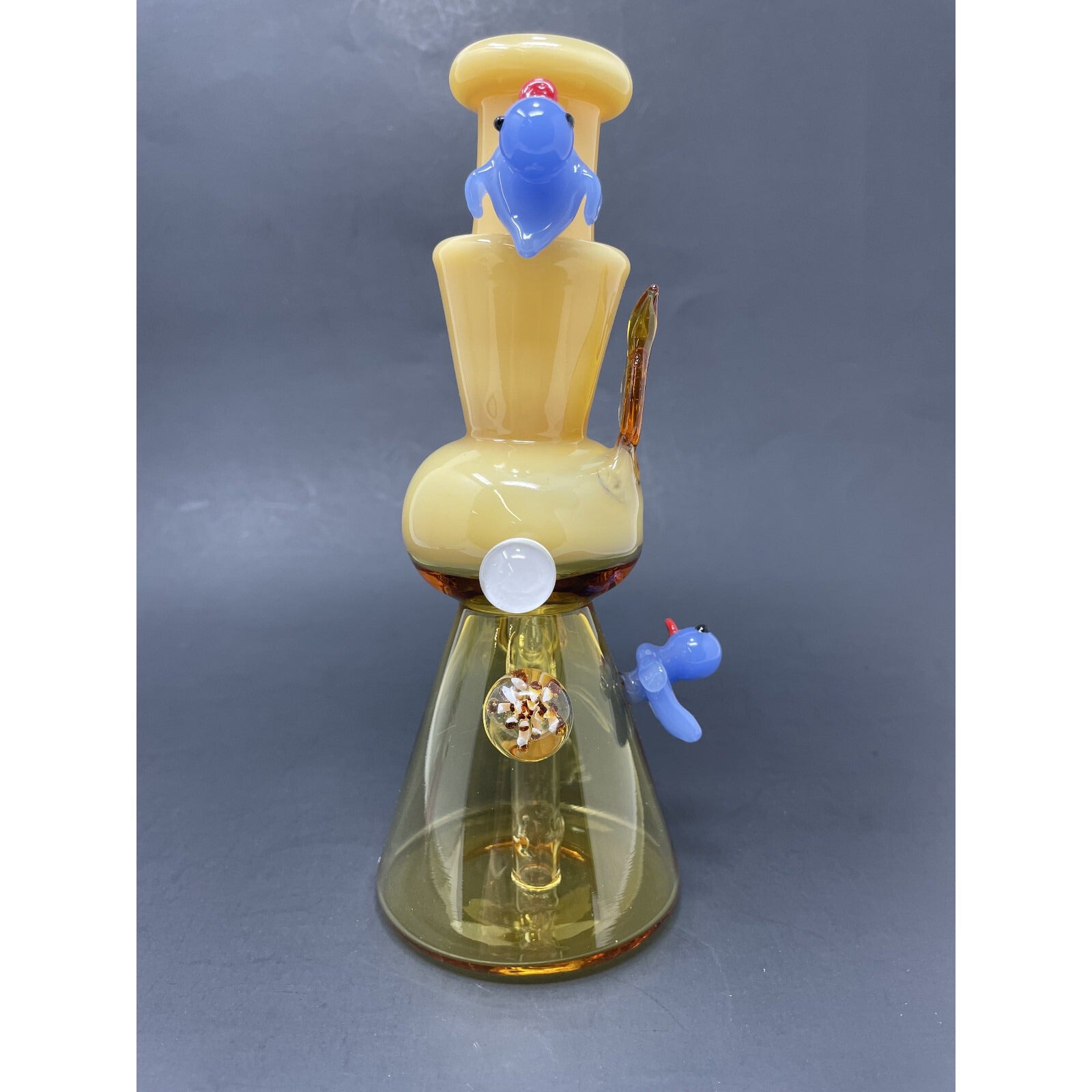 Premium Hookah Water Pipe Yellow Duck Glass Bong 8" Premium Crystal Duck Bong