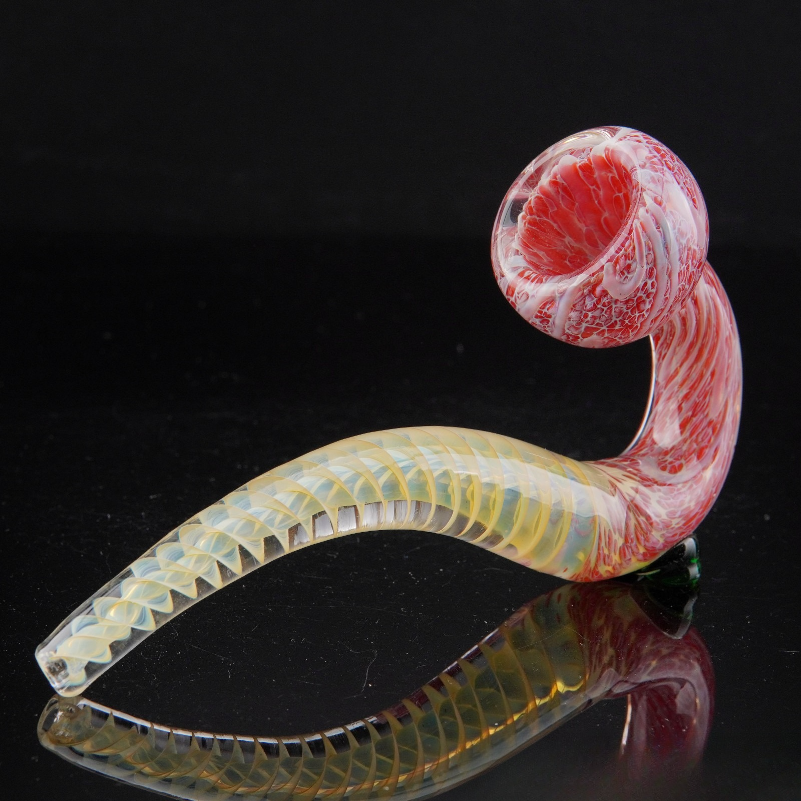 5.5" Tornado Sherlock Tobacco Smoking Pipe Thick Collectible Glass Pipes.
