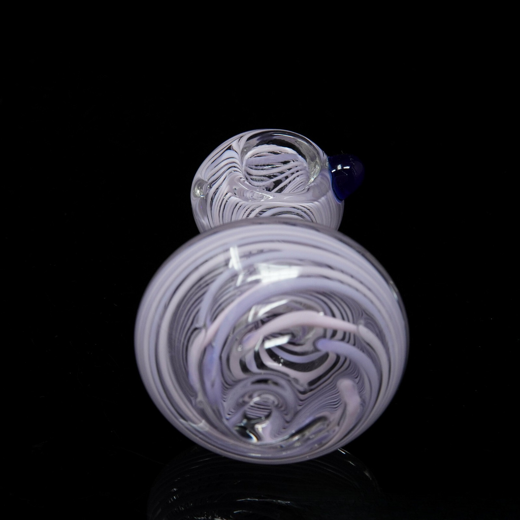 4" Neon Line Mushroom Shape Tobacco Smoking Pipe Thick Collectible Pipes.