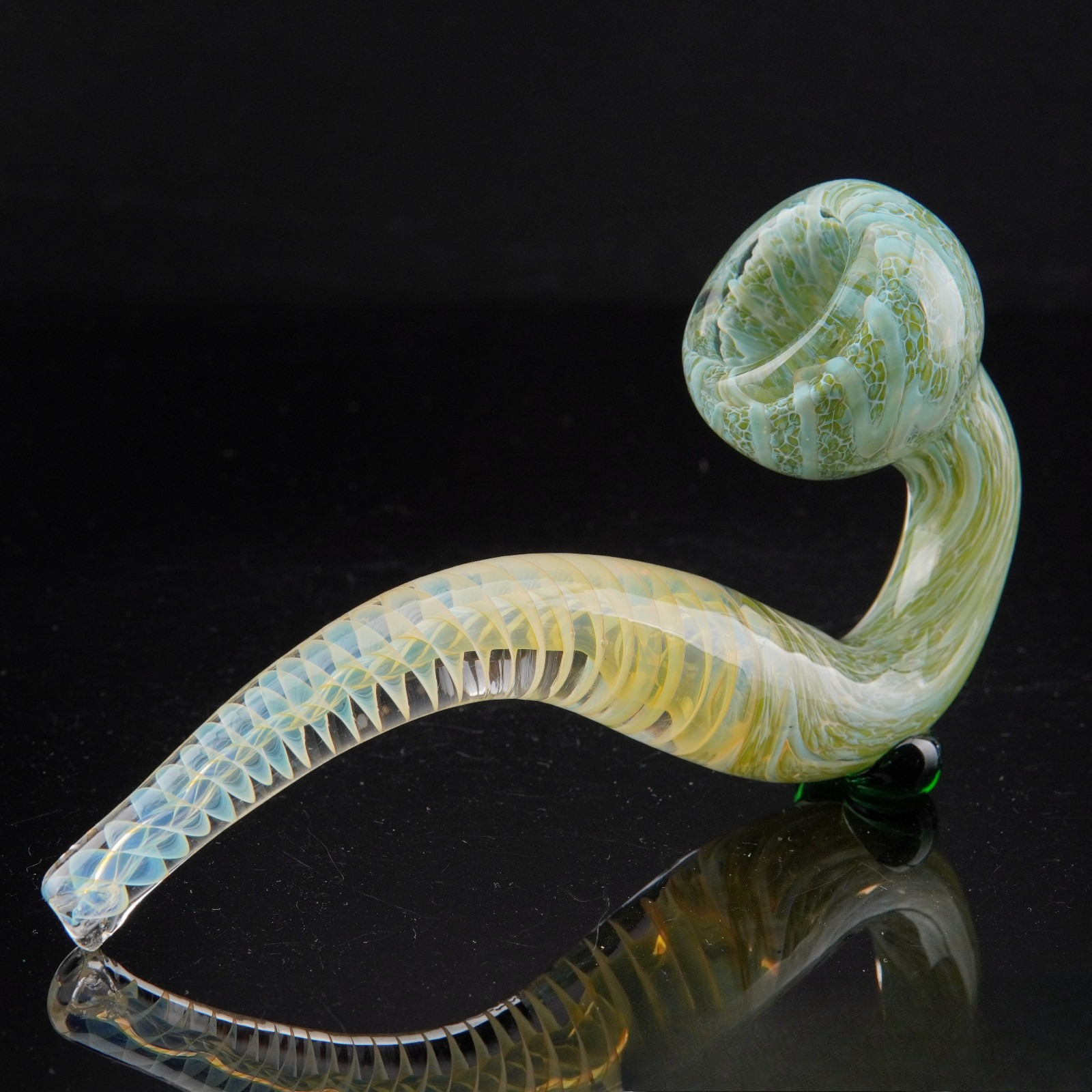 5.5" Tornado Sherlock Tobacco Smoking Pipe Thick Collectible Glass Pipes.