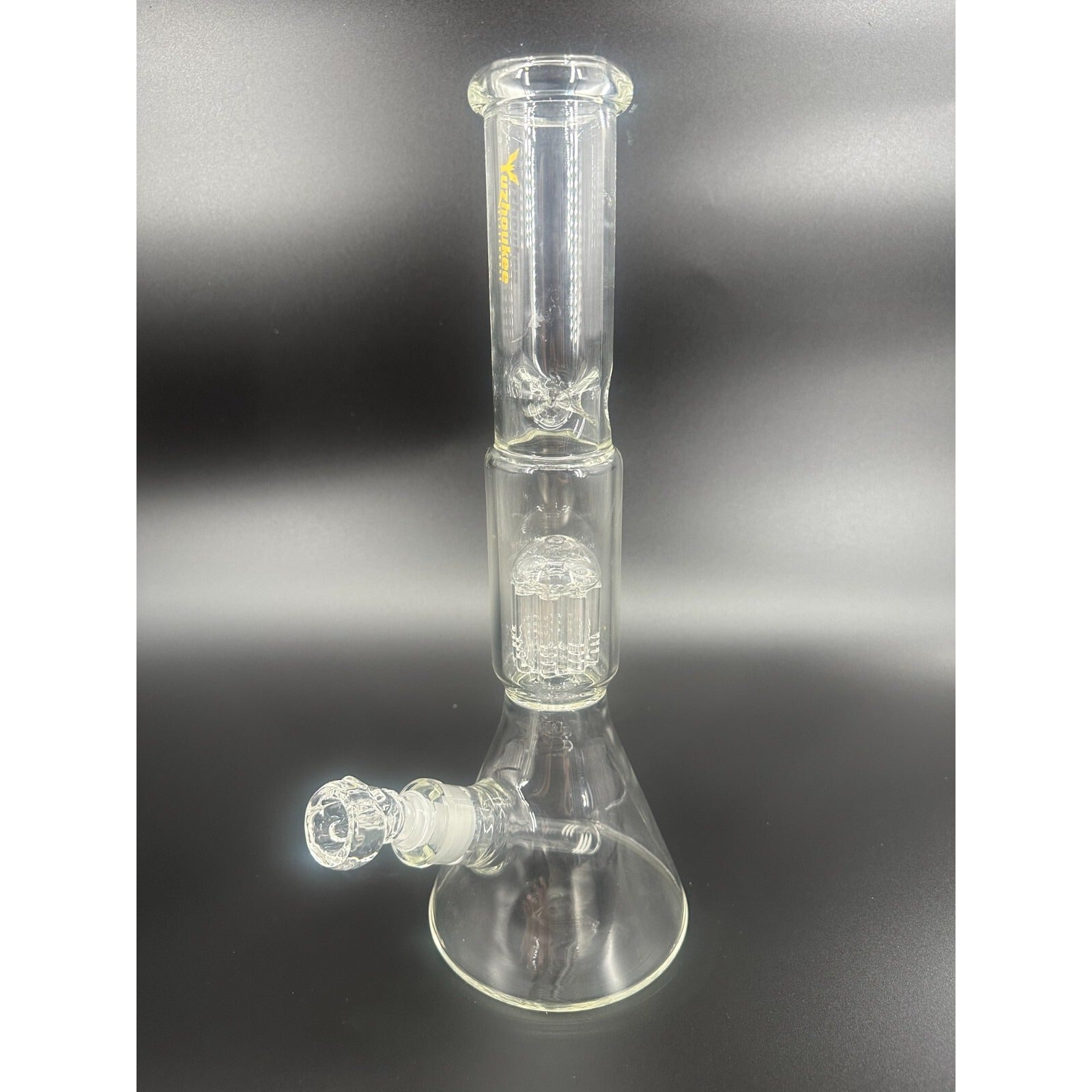 16" Heavy duty Clear Glass Bongs Smoking Glass Water Pipe with 14mm skull bowl