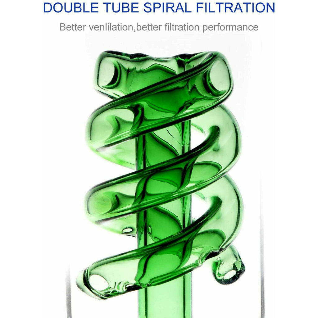 12.5'' Hookah Water Smoking Pipe Glass Bong Beaker Bubbler w/ ICE catcher Bongs