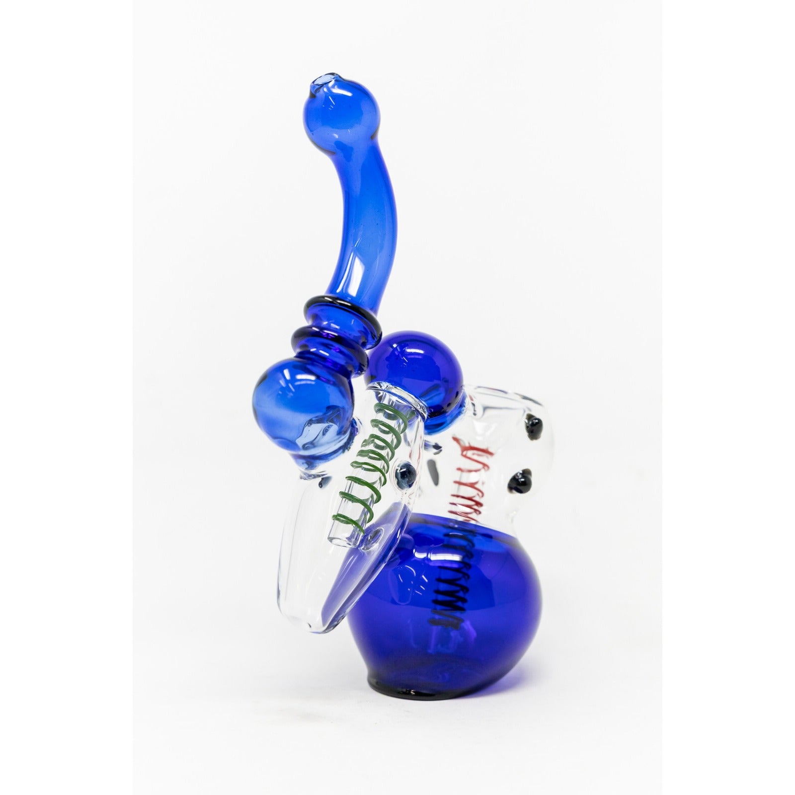 Hookah Water Pipe 7" Blue Double Chamber Tobacco Bubbler Bong - Fast Ship