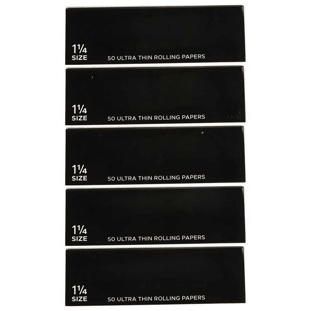 Rolling Papers - Ultra Thin Paper (1 1/4 Size) 5 Booklets, 50 Leaves Each