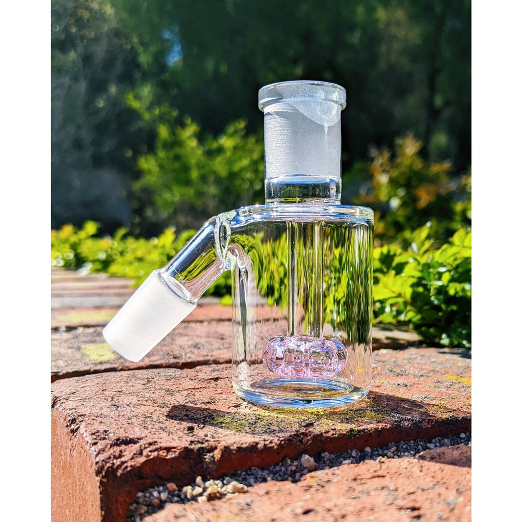 Premium Quality Thick Mini 14mm 45° Pink Ash Catcher For Tobacco Water Pipe Bong