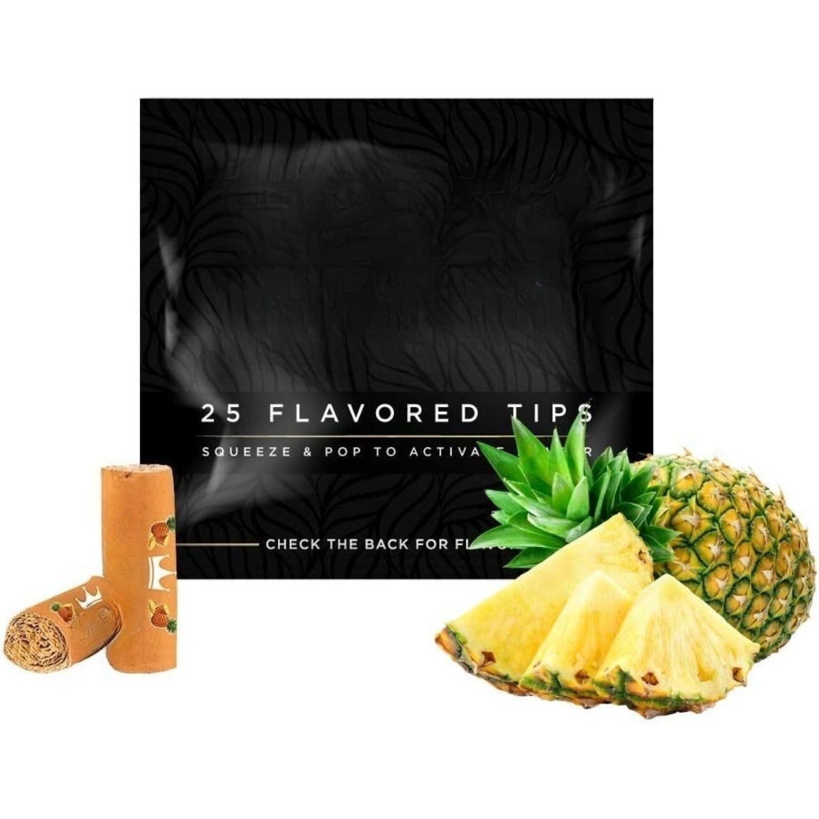 Flavored Filter Tips 7mm Pine Terpene 25 Pack Rolling Tips