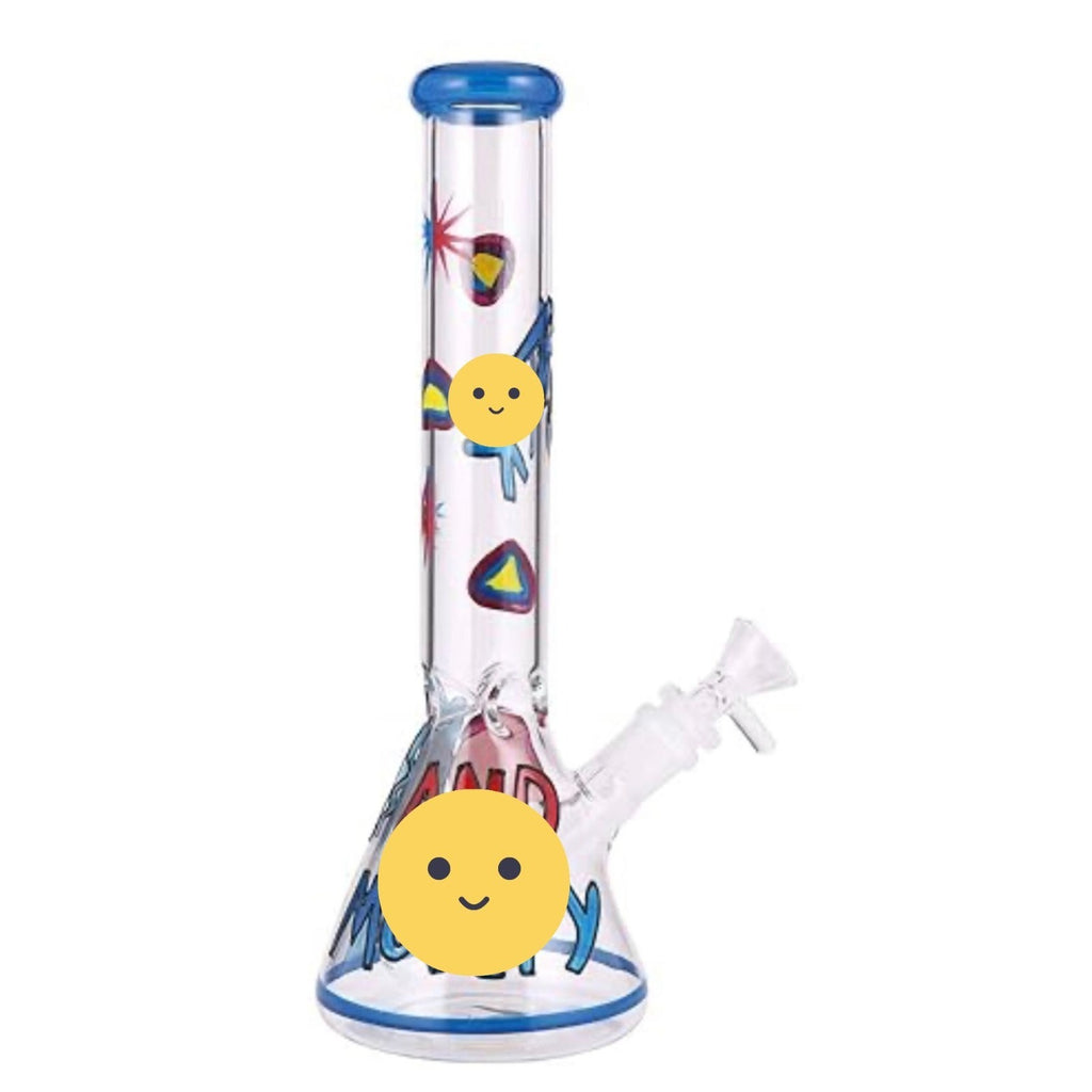 11-Inch Handcrafted Glass Water Pipe, Cartoon Style – Please Read Description