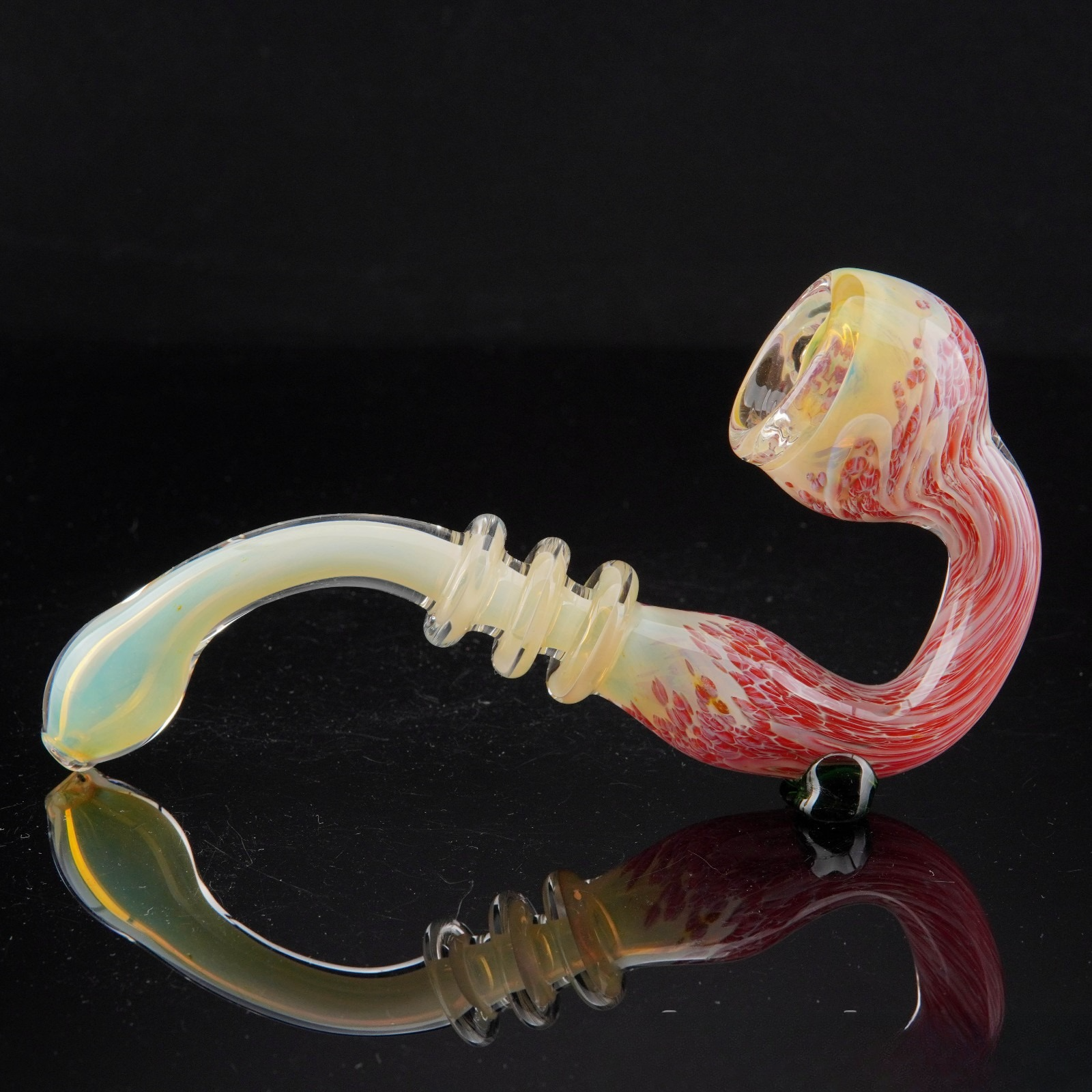 6½" Colorful Sherlock Tobacco Smoking Pipe Thick Collectible Glass Pipes.