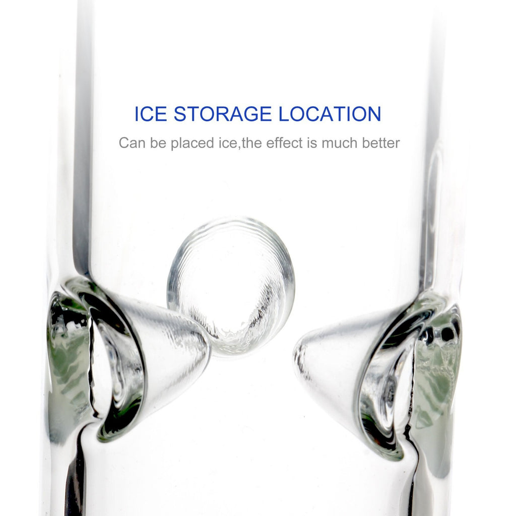 10 Inch Bongs Clear Glass Bong Smoking Hookah Heavy Glass Water Pipes 14mm Bowl