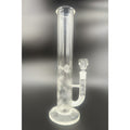 14" 7mm Glass Bong Straight Tube Durable Heavy Duty Water Pipe Read Description