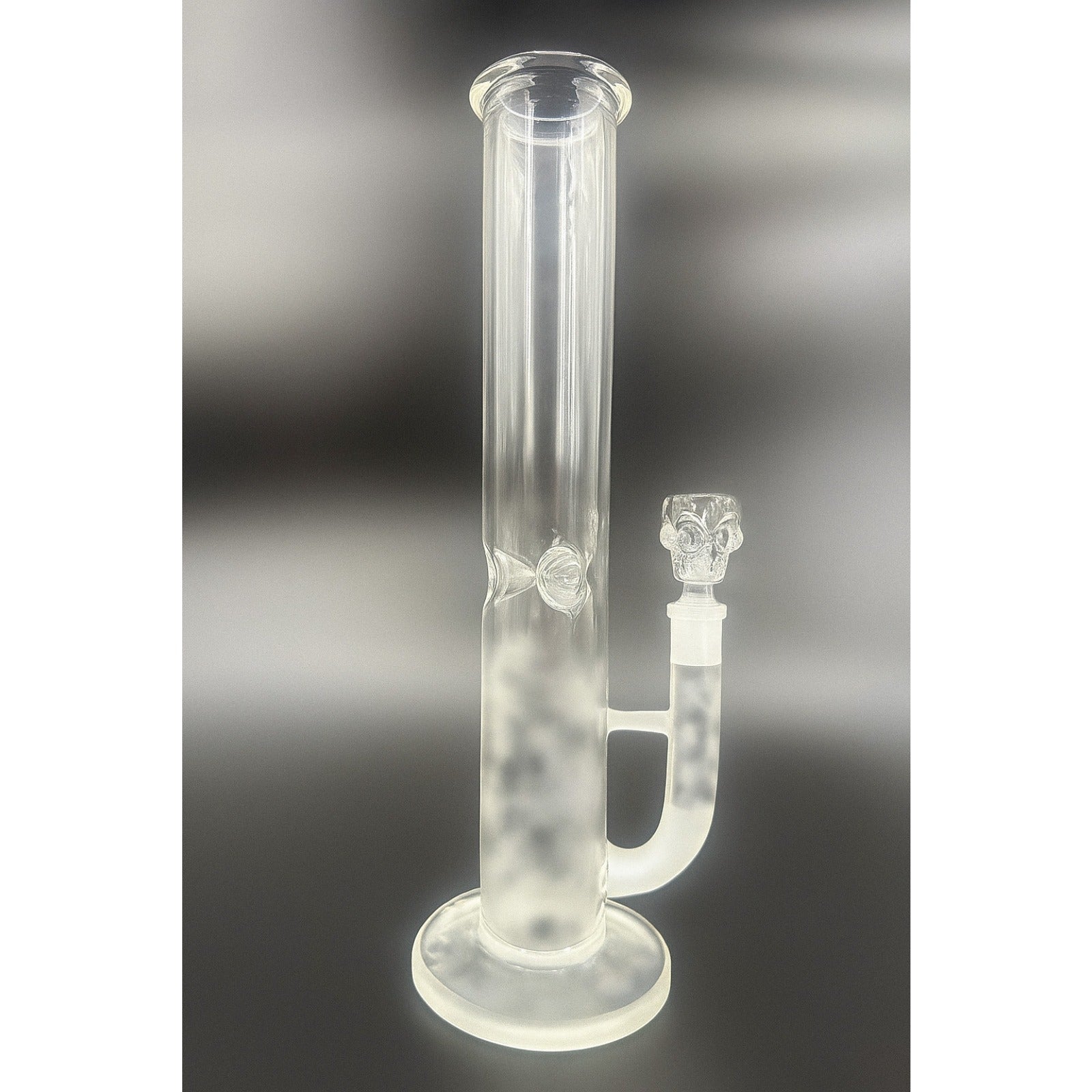 14" 7mm Glass Bong Straight Tube Durable Heavy Duty Water Pipe Read Description