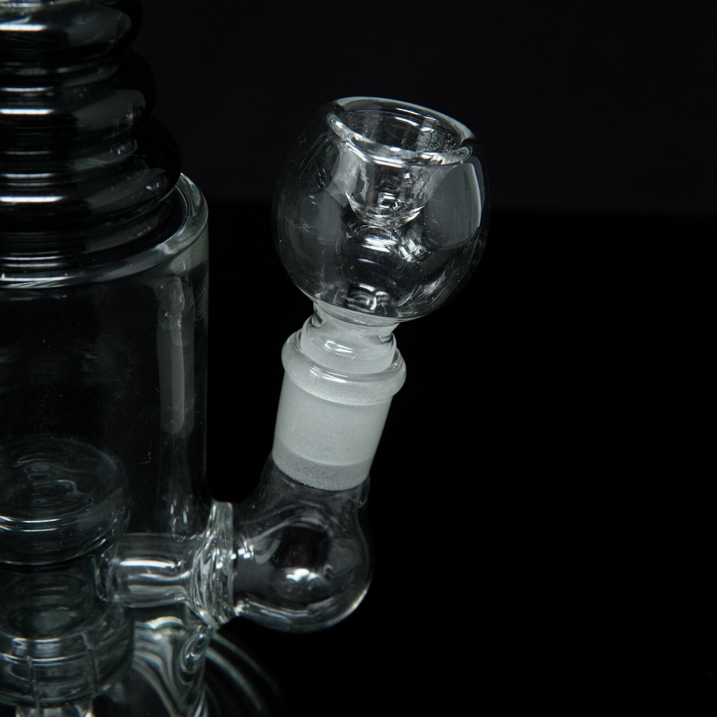 10” Tall Black Double Discs Hookah Water Pipe Tobacco Smoking Pipe