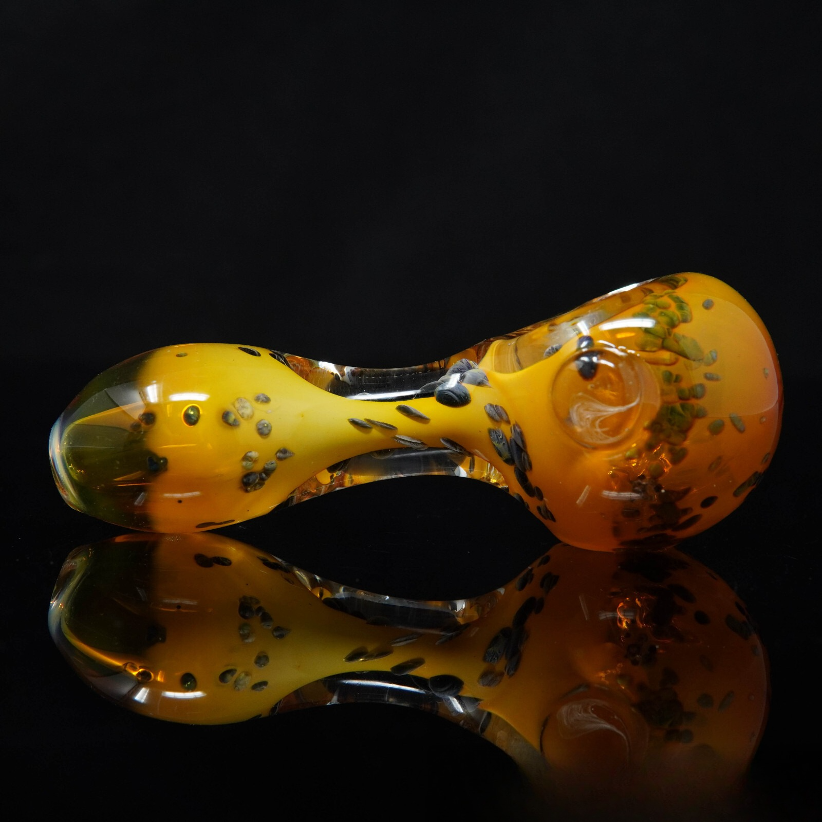 4" Golden Hourglass Tobacco Smoking Pipe Thick Collectible Pipes.