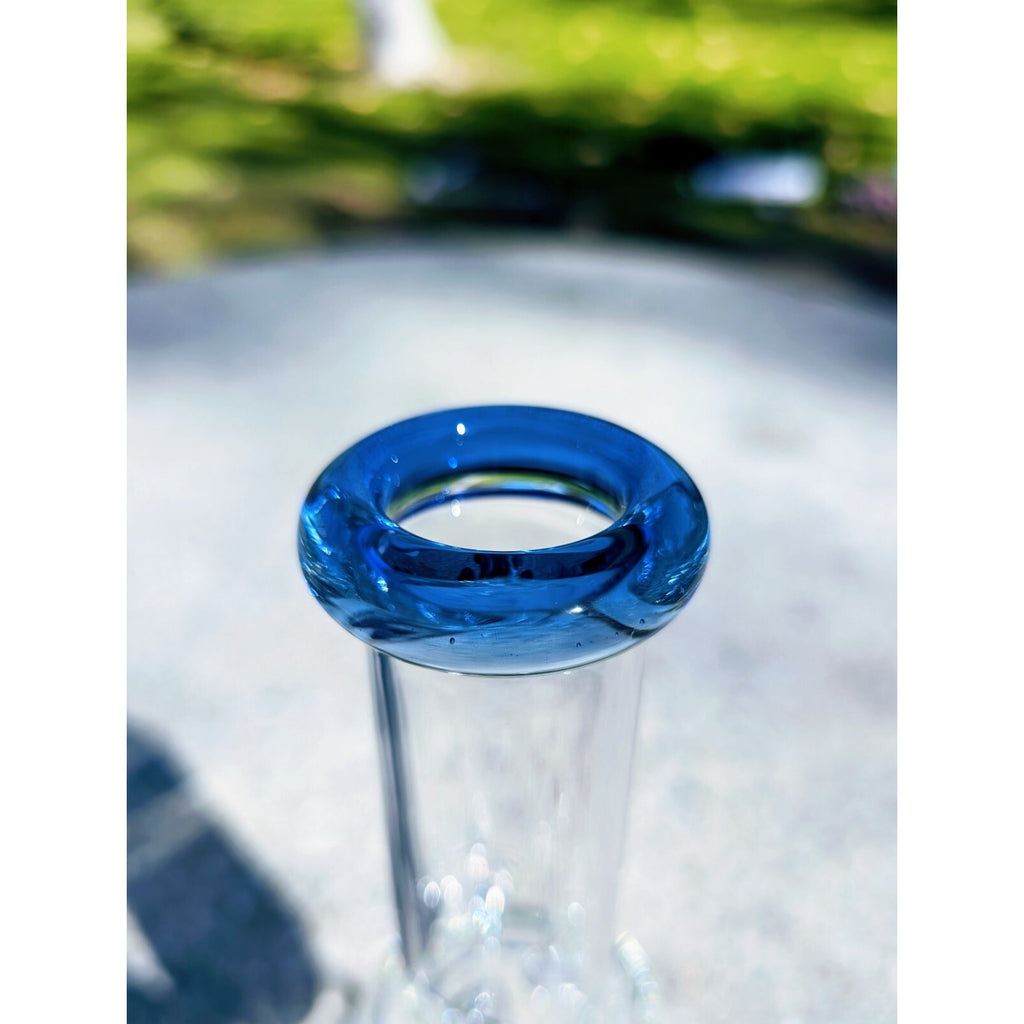 11" Blue Matrix Perc Premium Quality Glass Tobacco Smoking Water Pipe Hookah