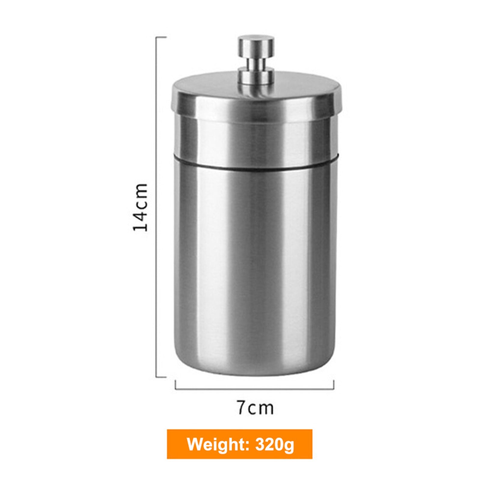Stainless Steel Auto Ashtrays with Lid Car Ashtray Portable Smokeless Ash Tray