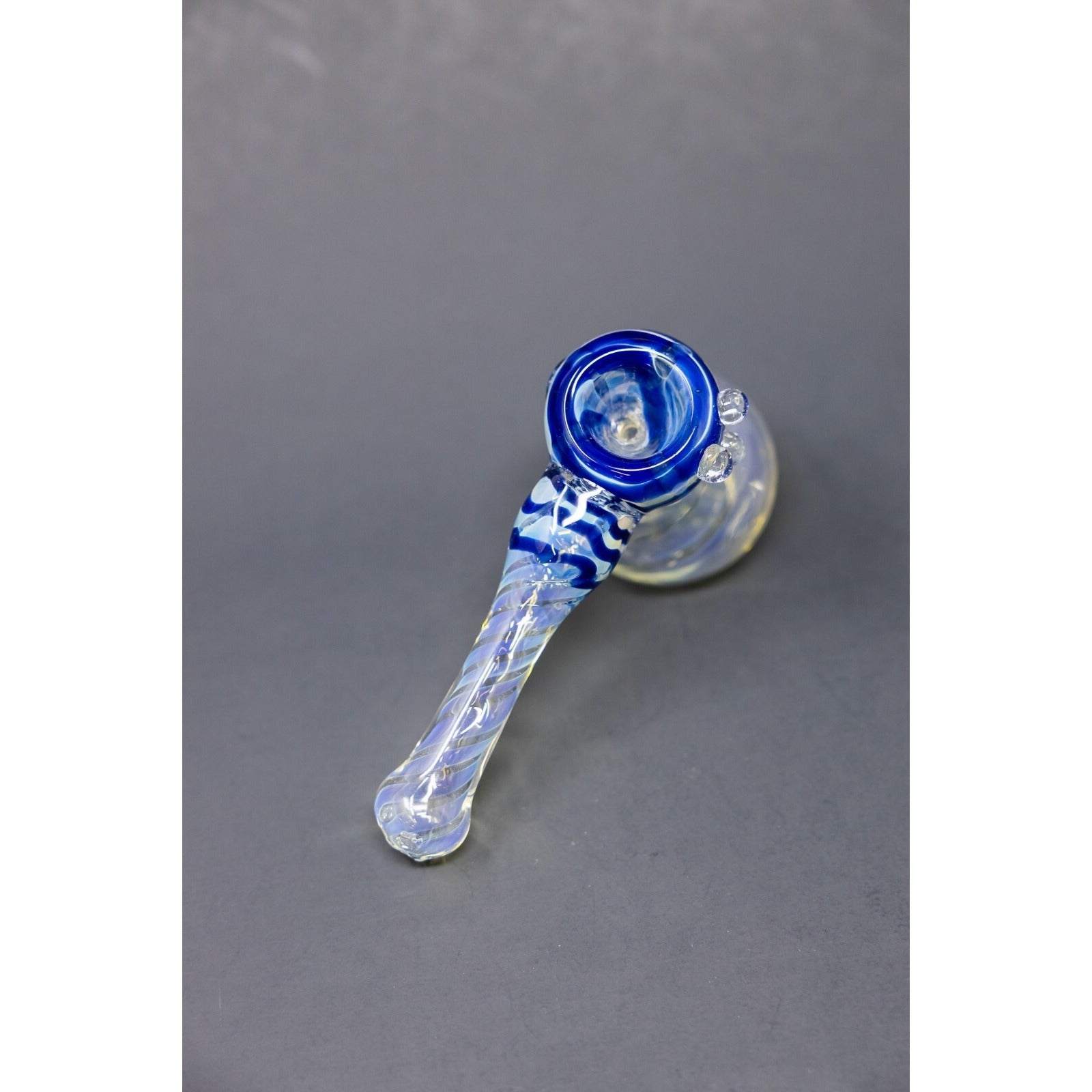 Hookah Water Pipe 7" Blue Fumed Tobacco Hammer Bubbler Bong.