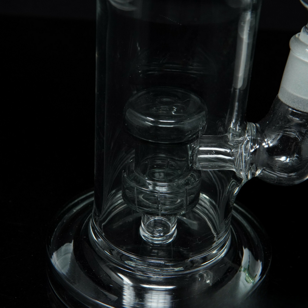 10” Tall Black Double Discs Hookah Water Pipe Tobacco Smoking Pipe