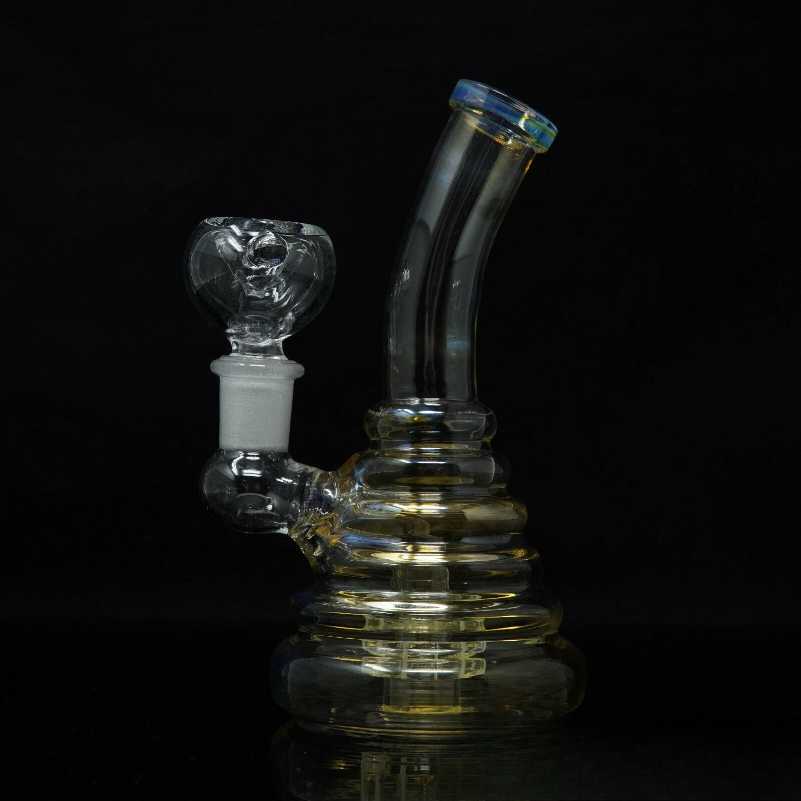 6” Portable Bend Tube Disc Hookah Water Pipe Tobacco Smoking Pipe