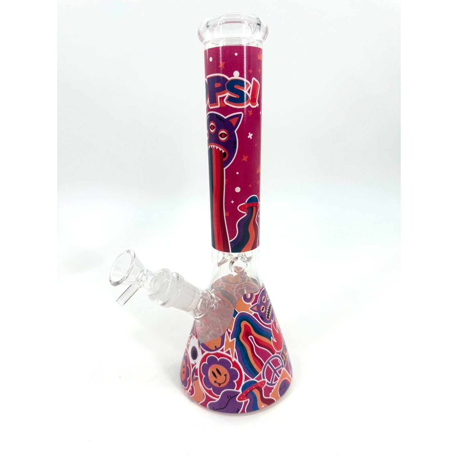 11 Inch Hookah Glass Bong Water Pipes Kiss