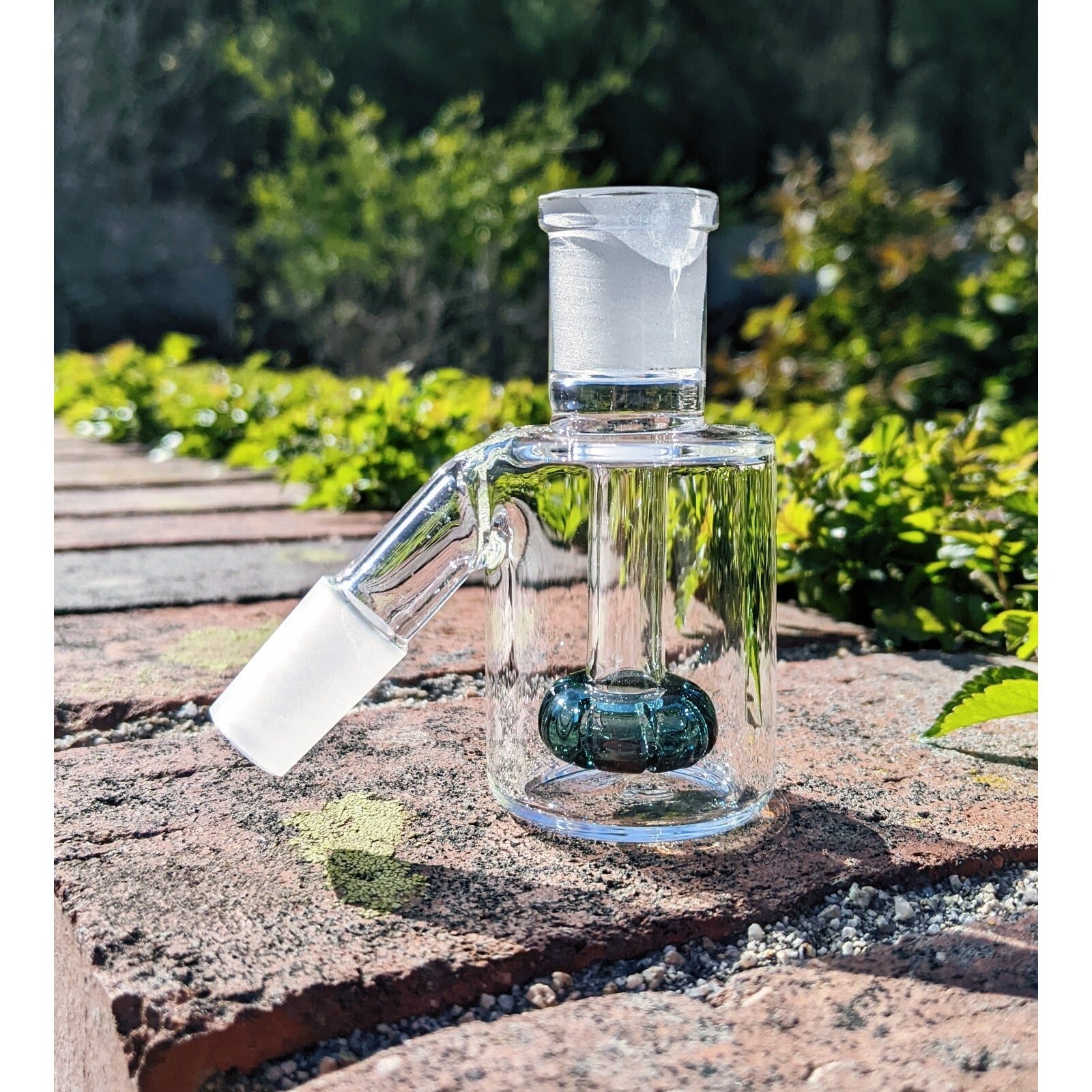 Premium Quality Thick Mini 14mm 45° Teal Ash Catcher For Tobacco Water Pipe Bong
