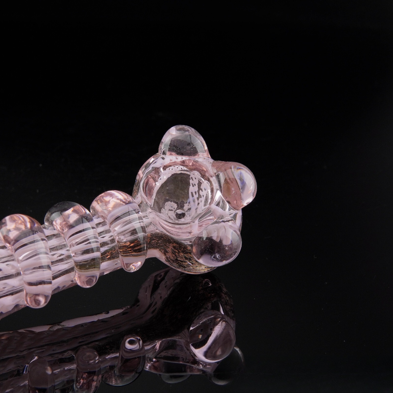 5" Fantasy Pink Glass Tobacco Smoking Pipe Thick Collectible Glass Pipes.