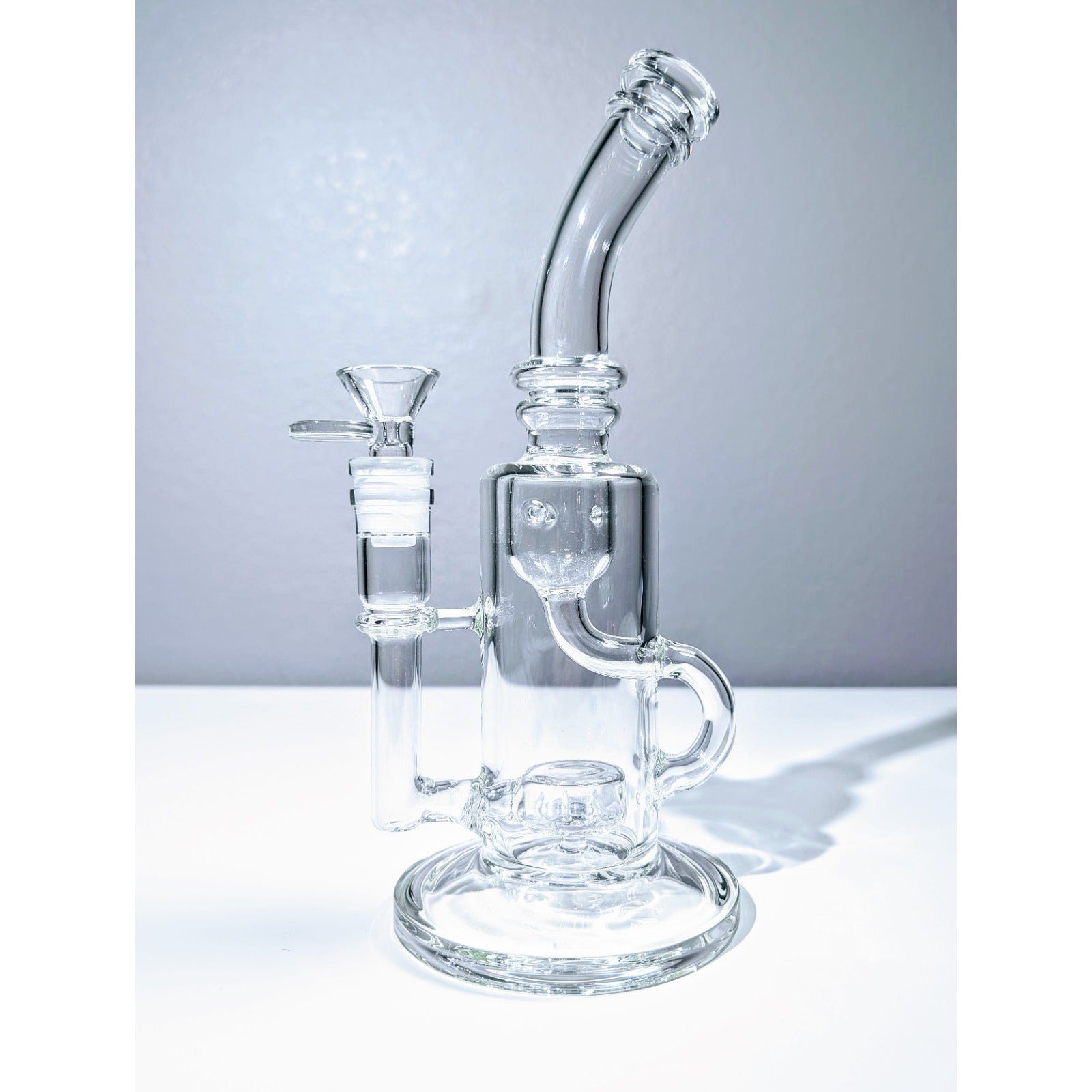 10" Premium Clear Klein Recycler Tobacco Smoking Water Pipe Hookah Bubbler Bong