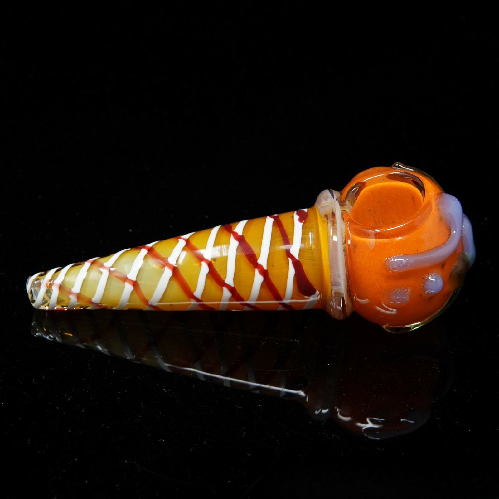 6" Ice Cream Cone Exotic Tobacco Smoking Pipe Thick Collectible Pipes.