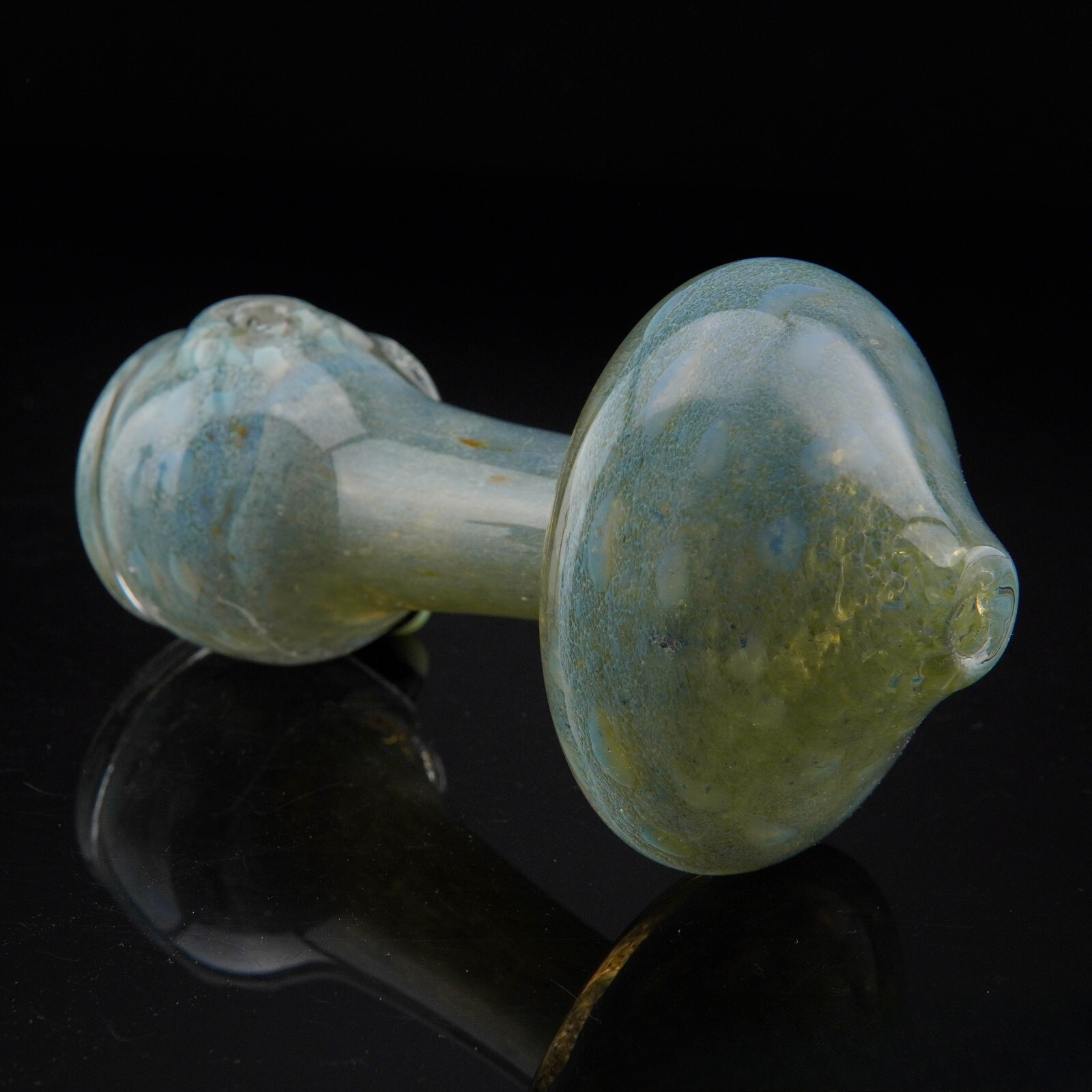 4.25" Frit Mushroom Shape Tobacco Smoking Pipe Thick Collectible Pipes.