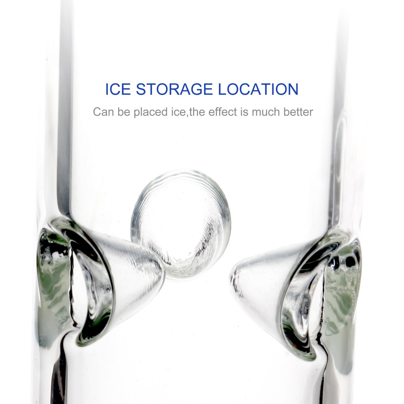 7mm Heavy Thick Glass Bong Water Pipe Smoking Beaker Perc Bongs 14 Inch