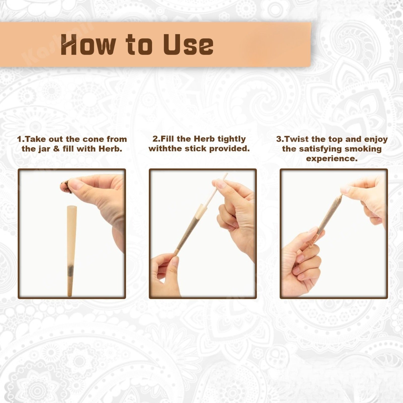 Pre Rolled Cones King Size Ultra-thin Rolling Paper Cones 100 Count Jar