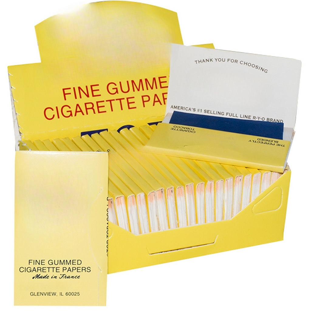 AUTHENTIC Top Fine Gummed Cigarette Rolling Papers 10 Booklets.