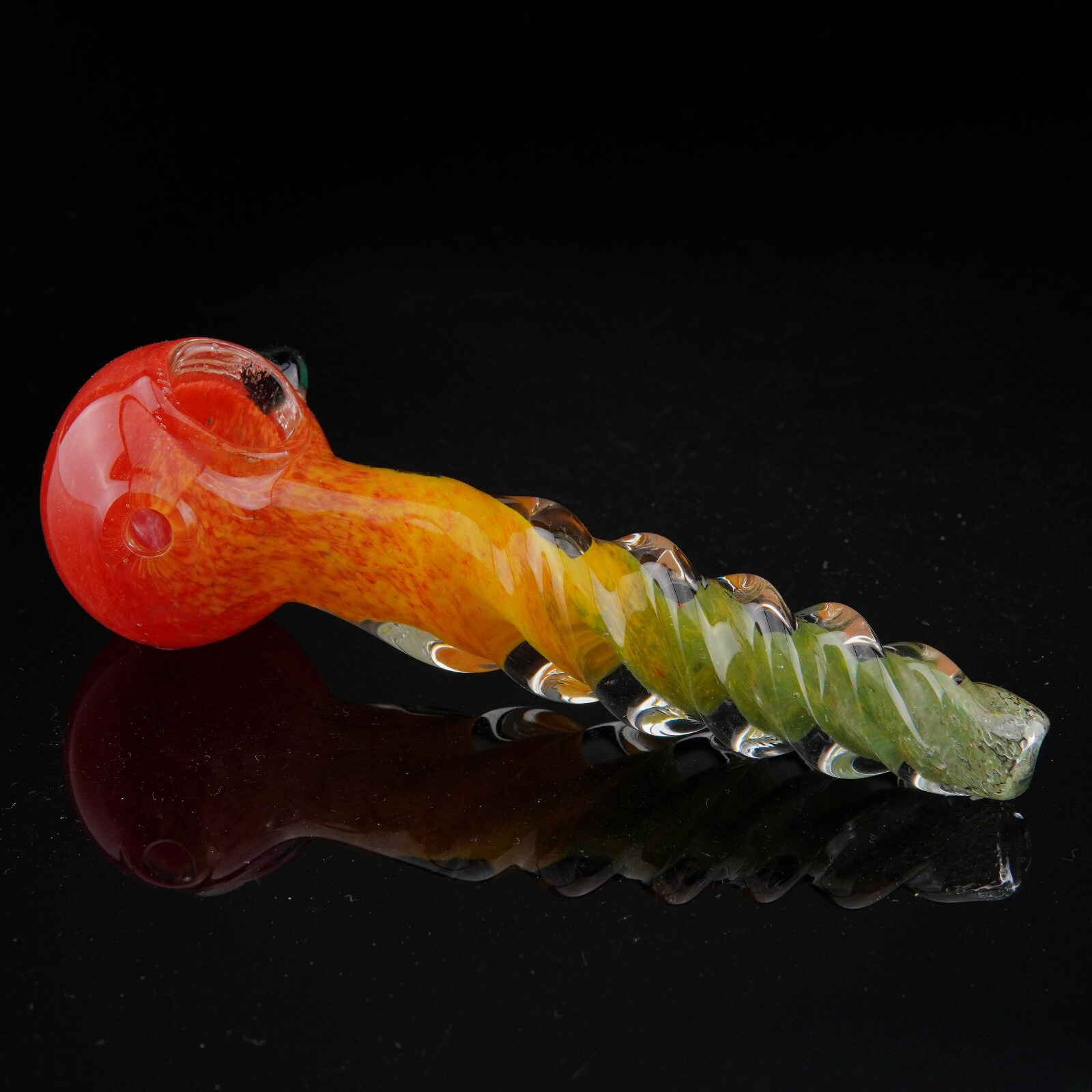 5" Tornado Twister Tobacco Smoking Pipe Thick Collectible Glass Pipes.