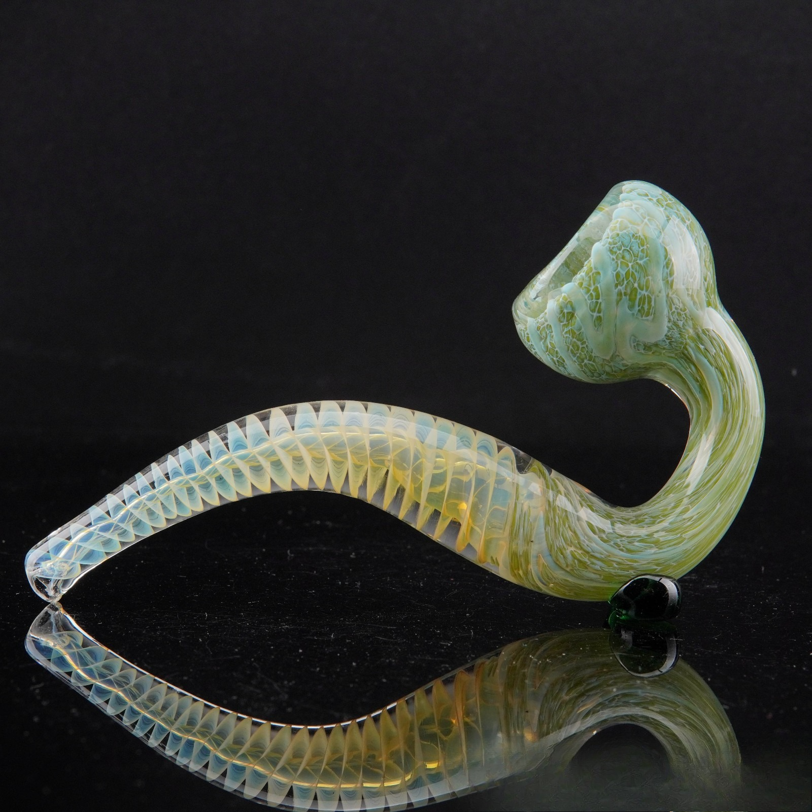 5.5" Tornado Sherlock Tobacco Smoking Pipe Thick Collectible Glass Pipes.