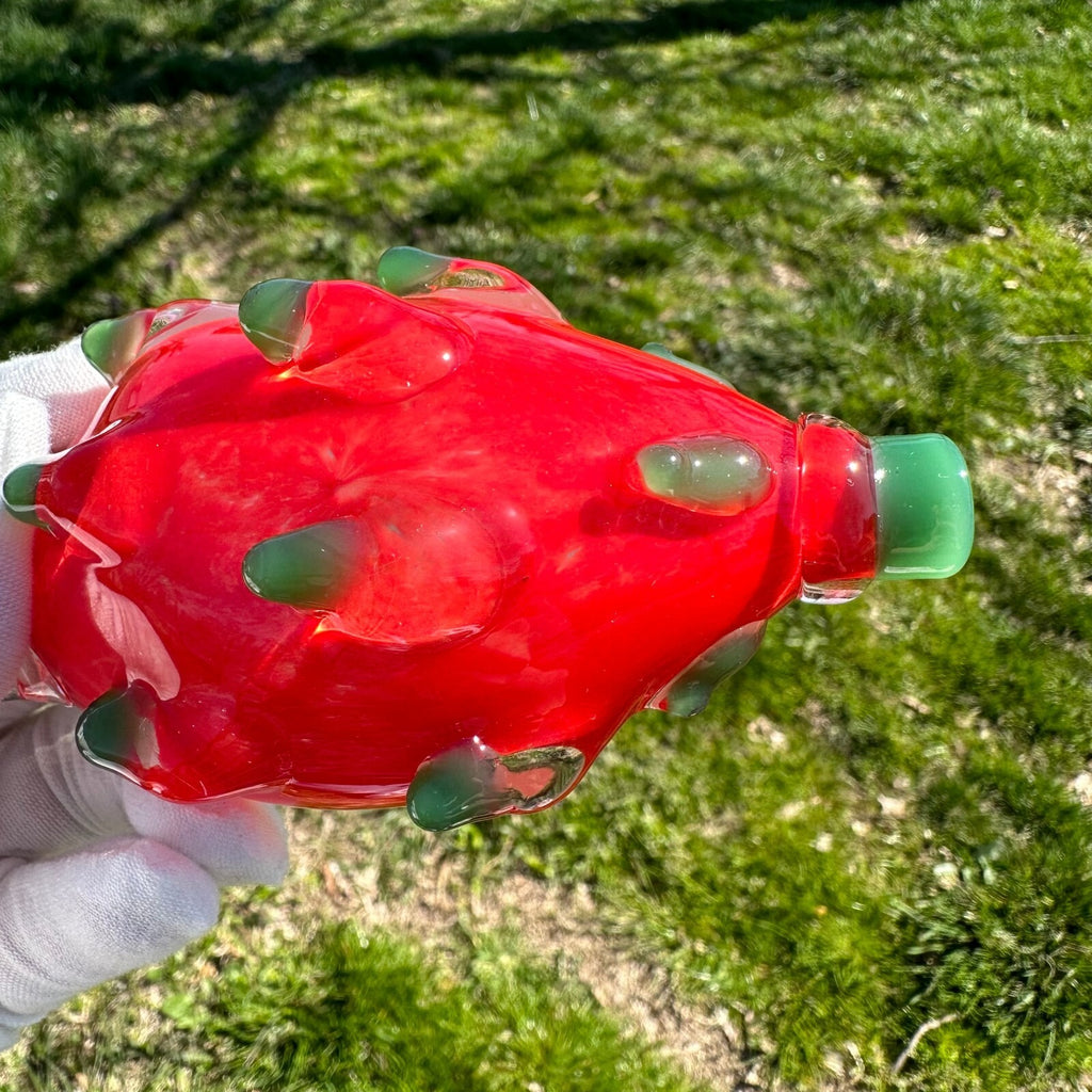 Handmde Dragon Fruit Glass Pipe Smoking Hand Spoon Pipe Tobacco Smoke Bowl