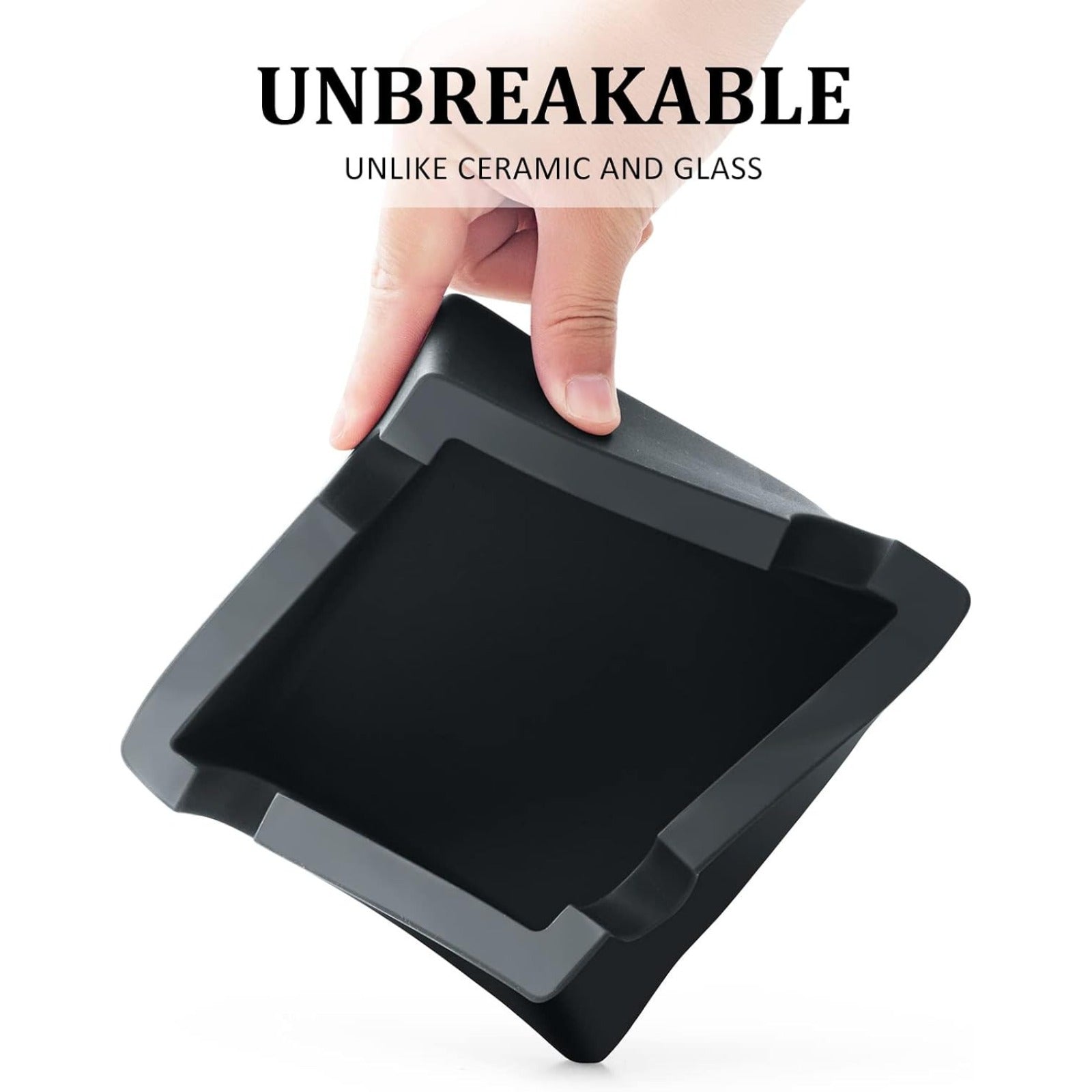 Cigar Ashtray,Silicone Outdoor Ashtray for outside Patio Indoor,Large Cigar Rest