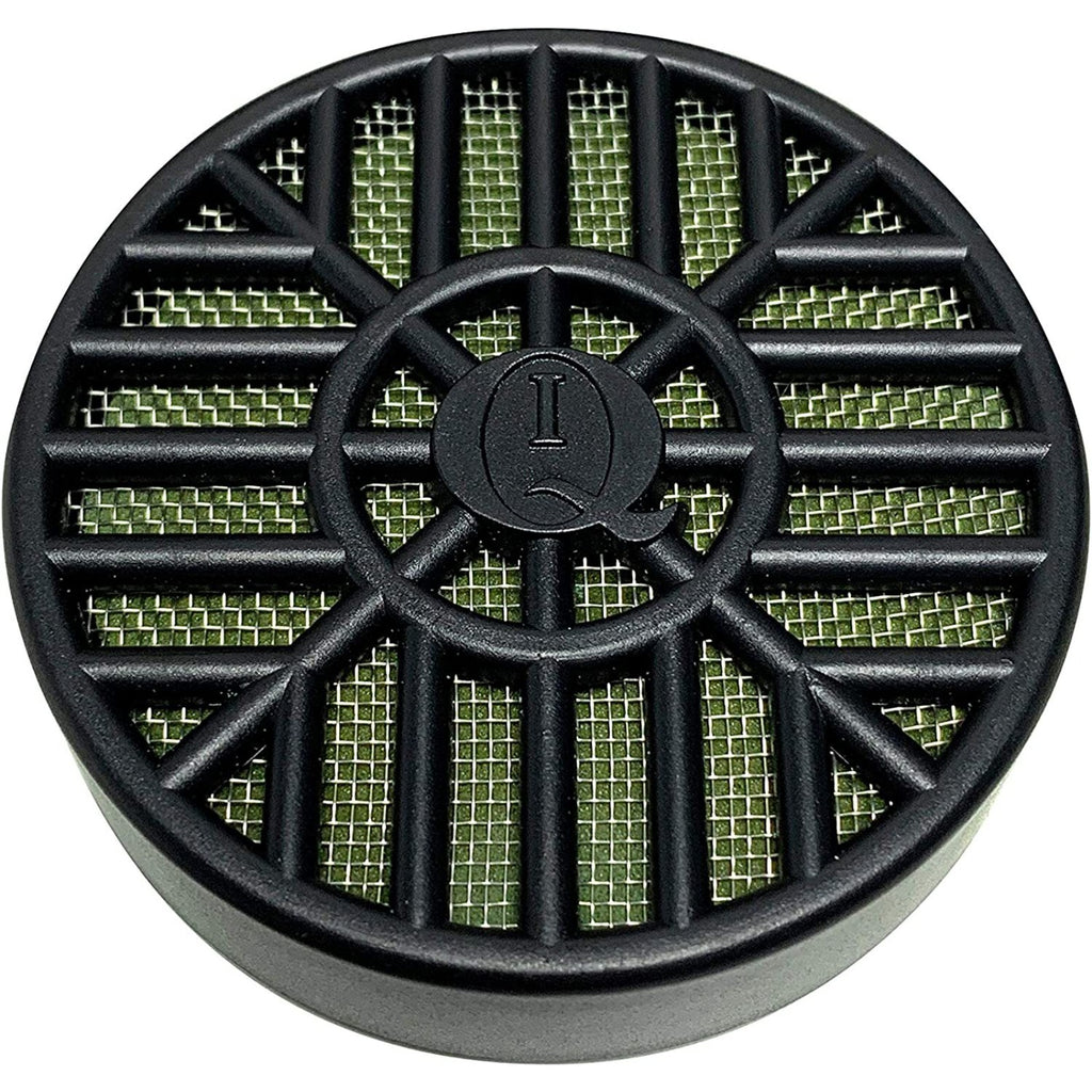 Capri Desktop Small Cigar Box Glasstop, Cedar, White - 25 to 50 Cigars