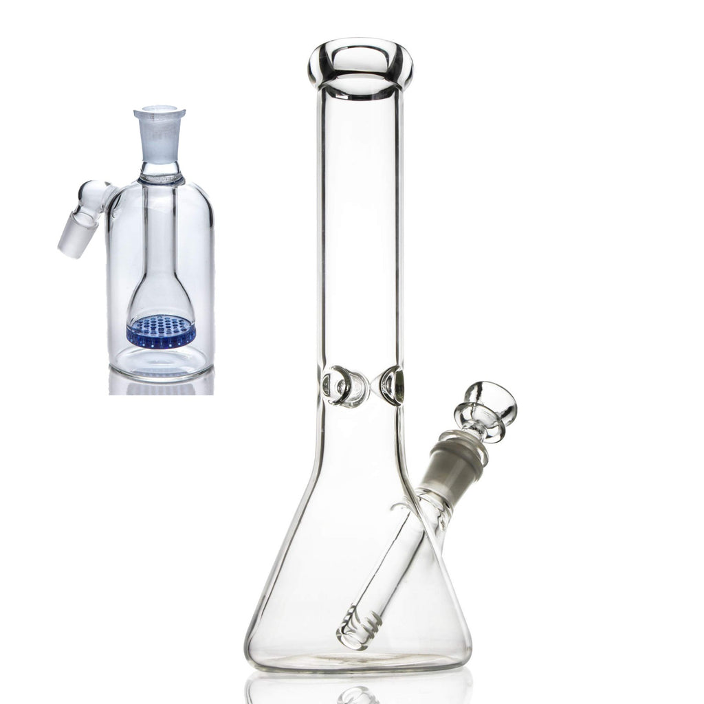 10 Inch Bongs Clear Glass Bong Smoking Hookah Heavy Glass Water Pipes 14mm Bowl