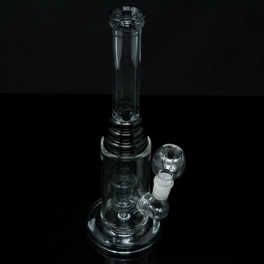 10” Tall Black Double Discs Hookah Water Pipe Tobacco Smoking Pipe