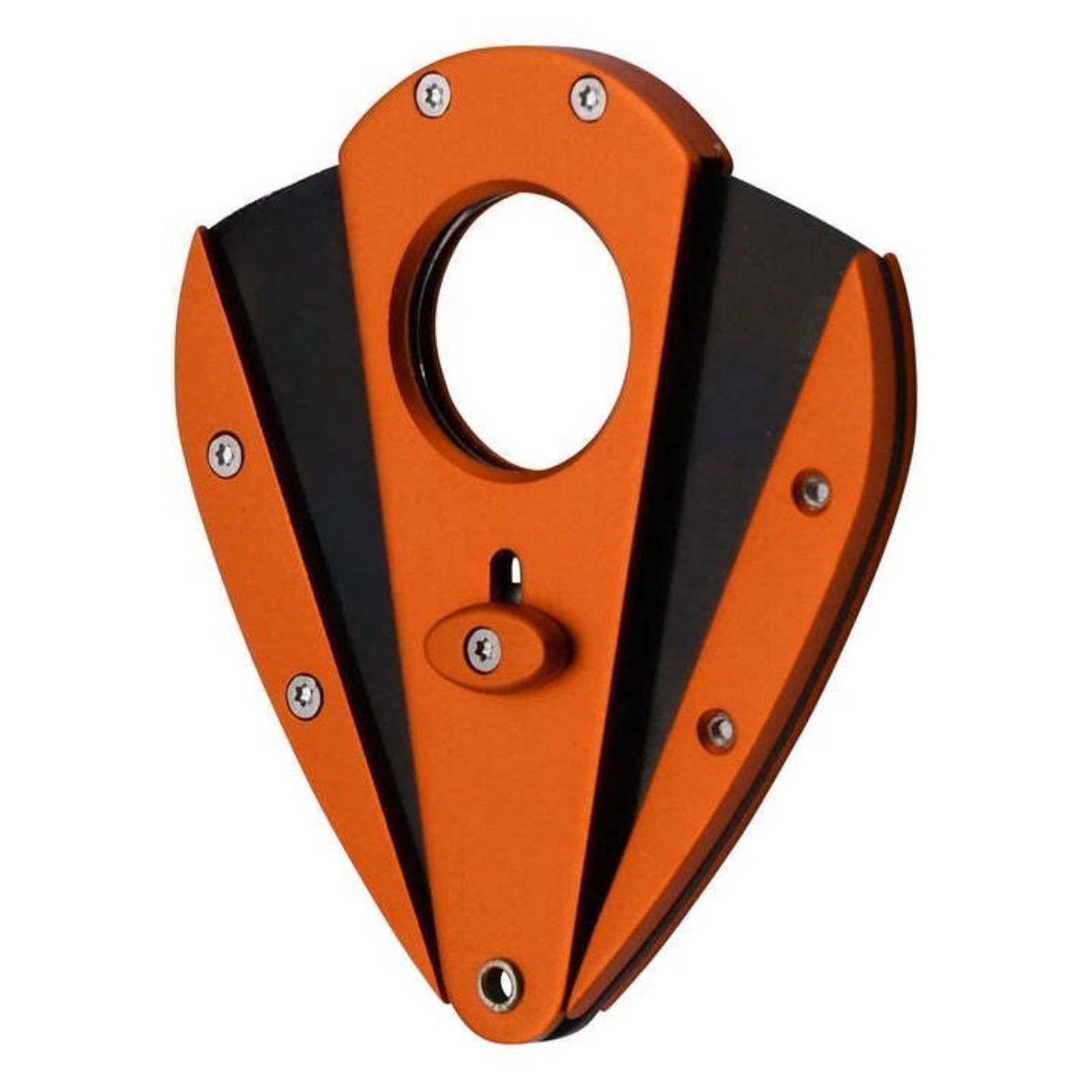 Xi1 Orange Cigar Cutter-Black Steel Blades - Lifetime Warranty!