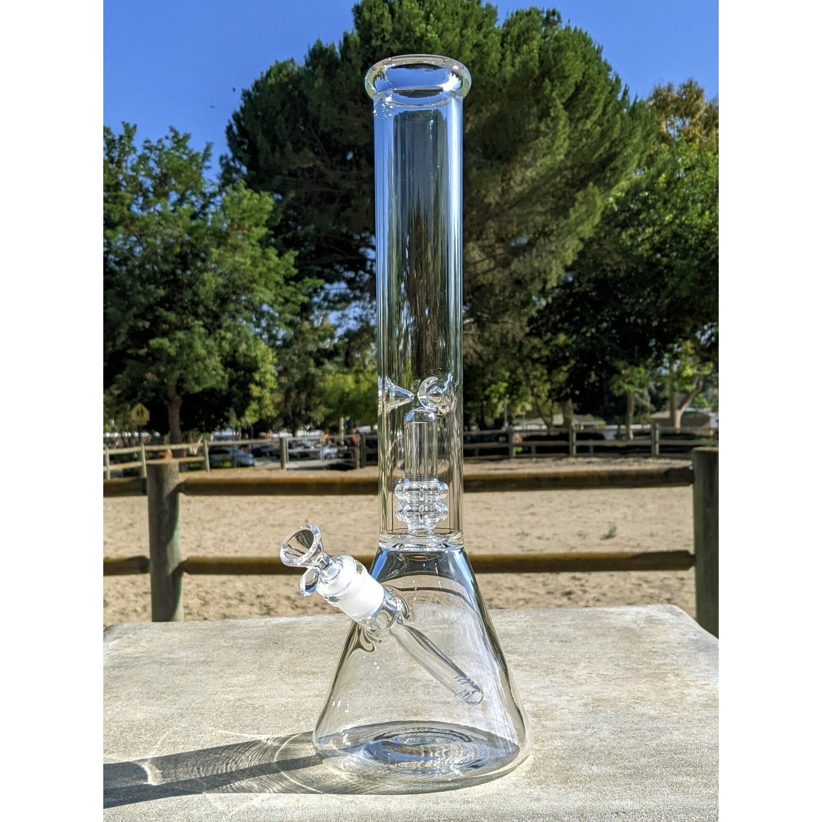 16" Inch Bong Big Tall Heavy Matrix Perc Premium Quality Glass Water Pipe Hookah