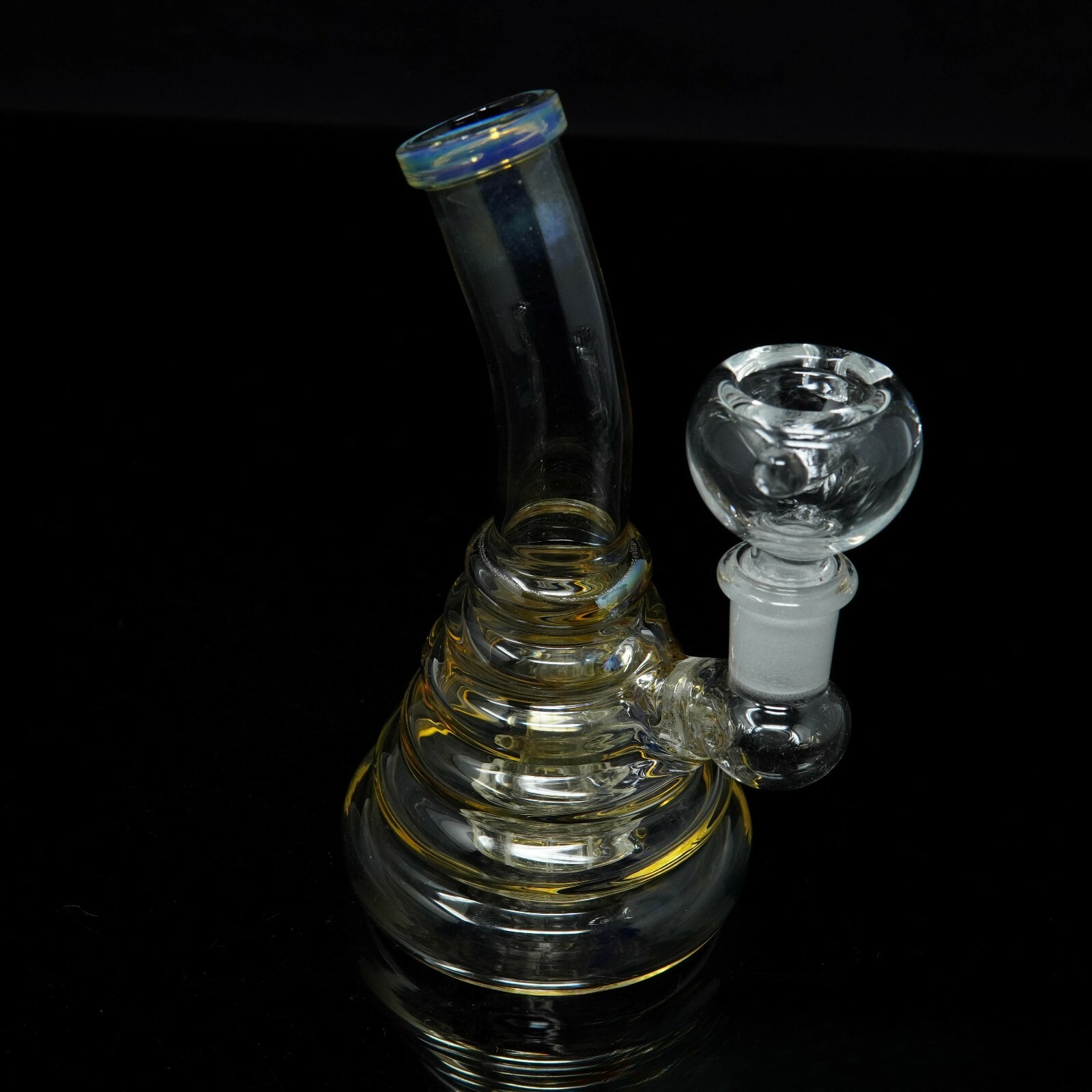 6” Portable Bend Tube Disc Hookah Water Pipe Tobacco Smoking Pipe